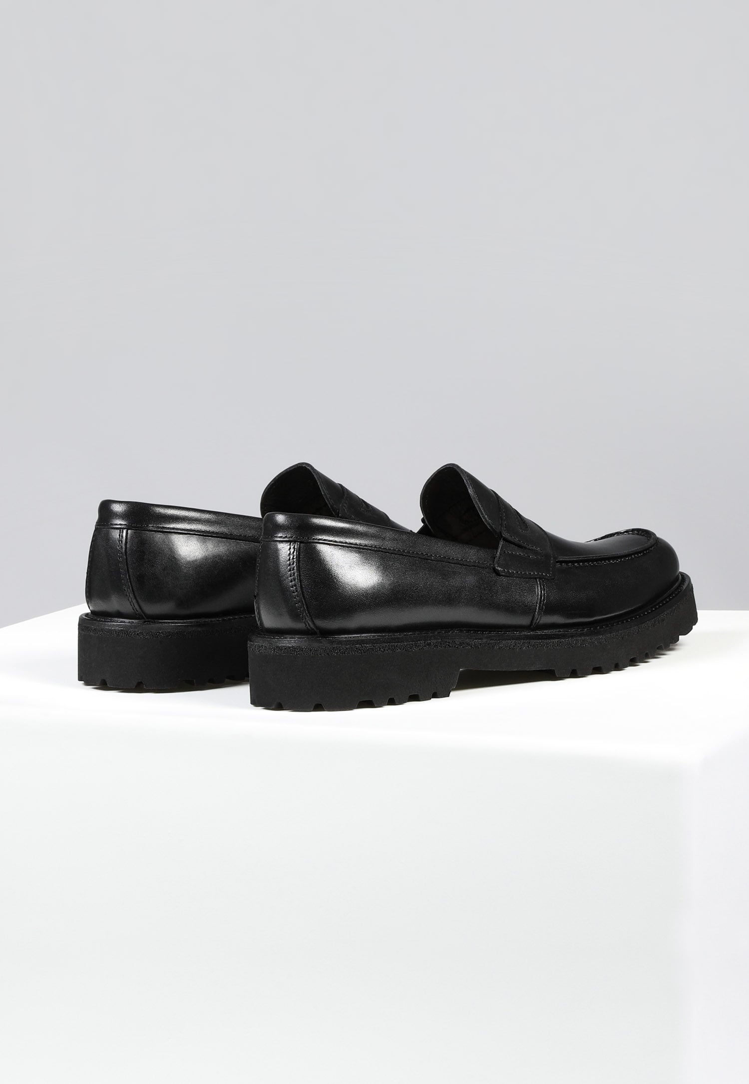 Czarne męskie loafersy PREMIUM