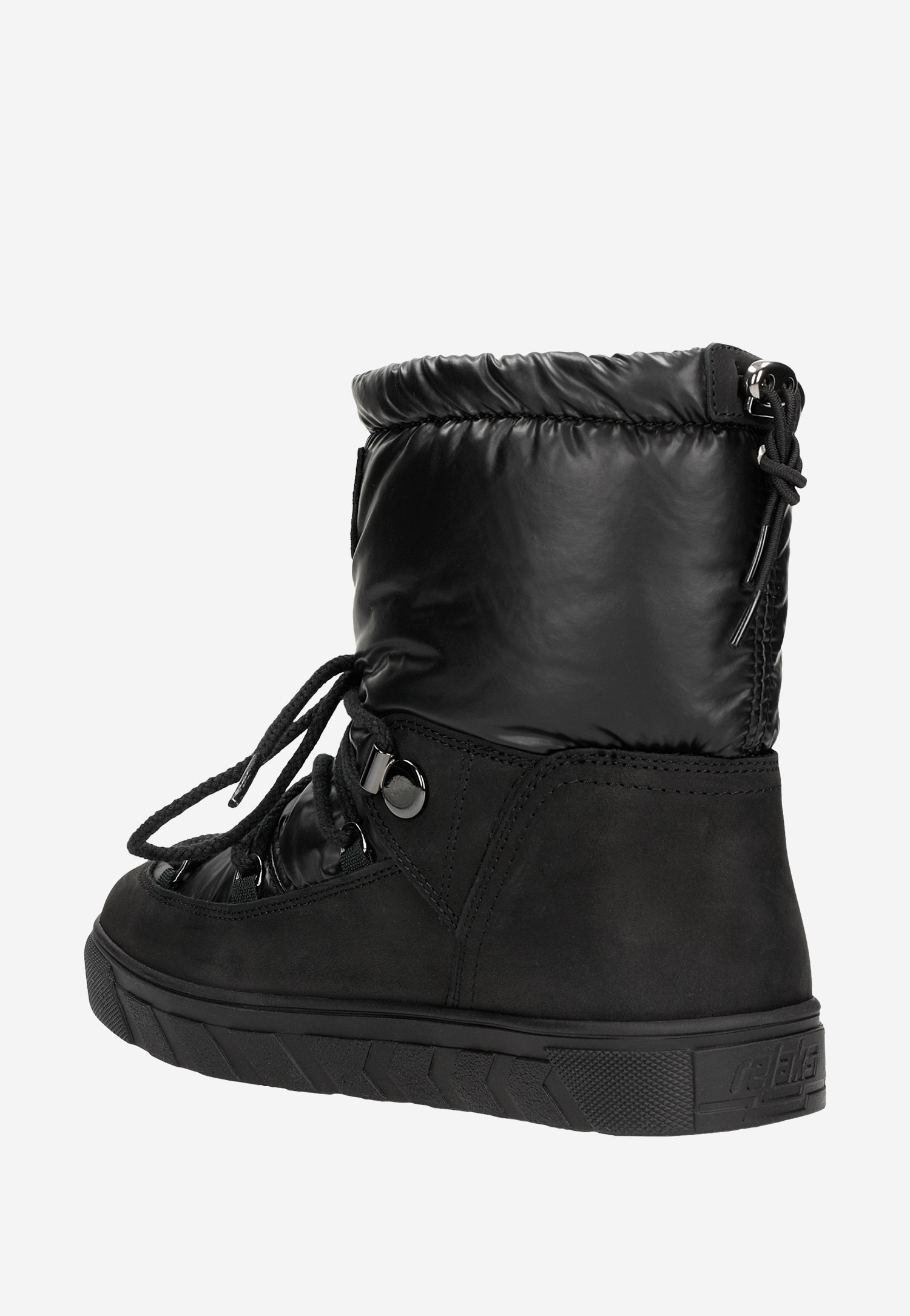 Czarne awangardowe śniegowce RELAKS