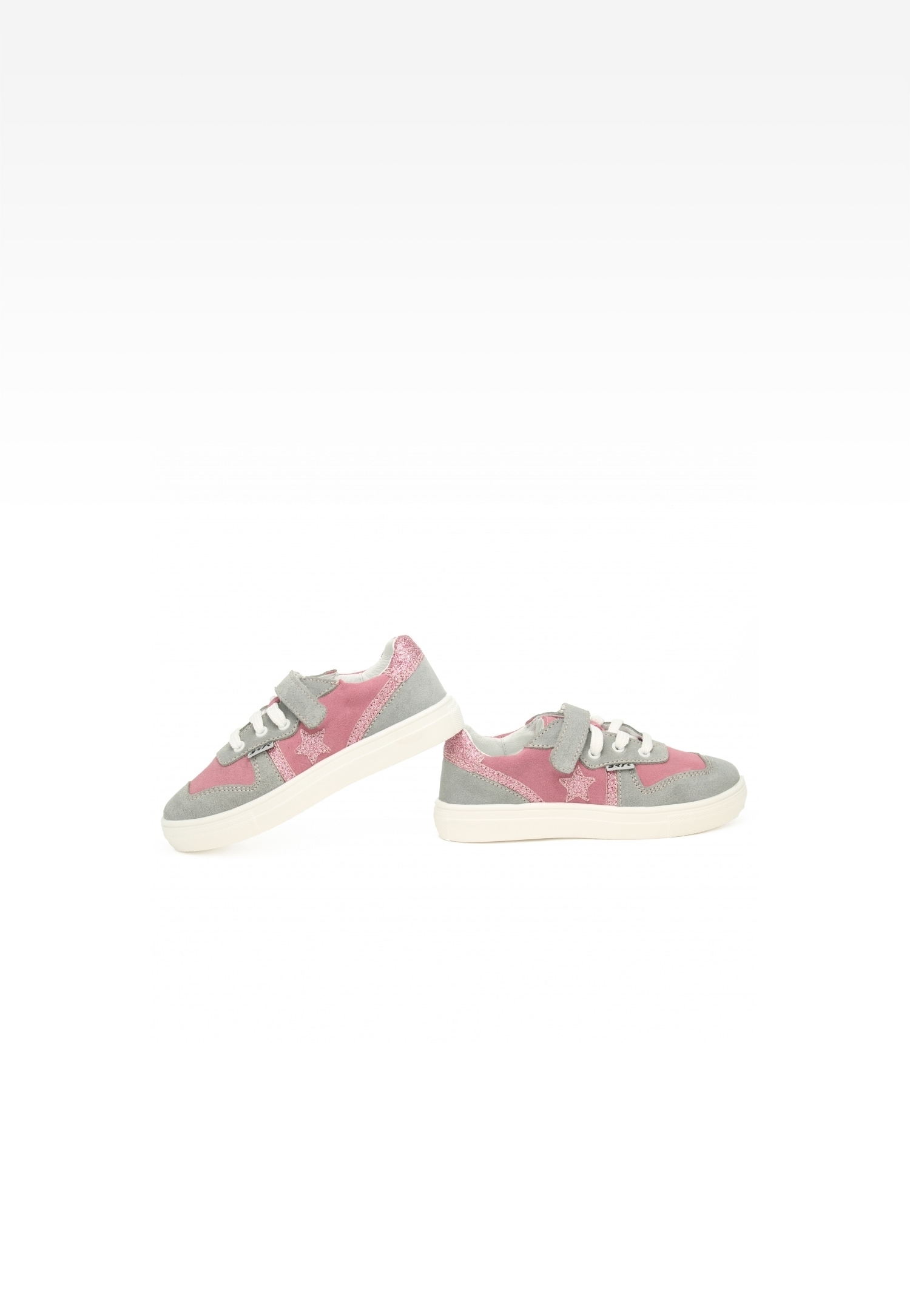 Półbuty BARTEK 15312002, dla dziewcząt, różowo-szary