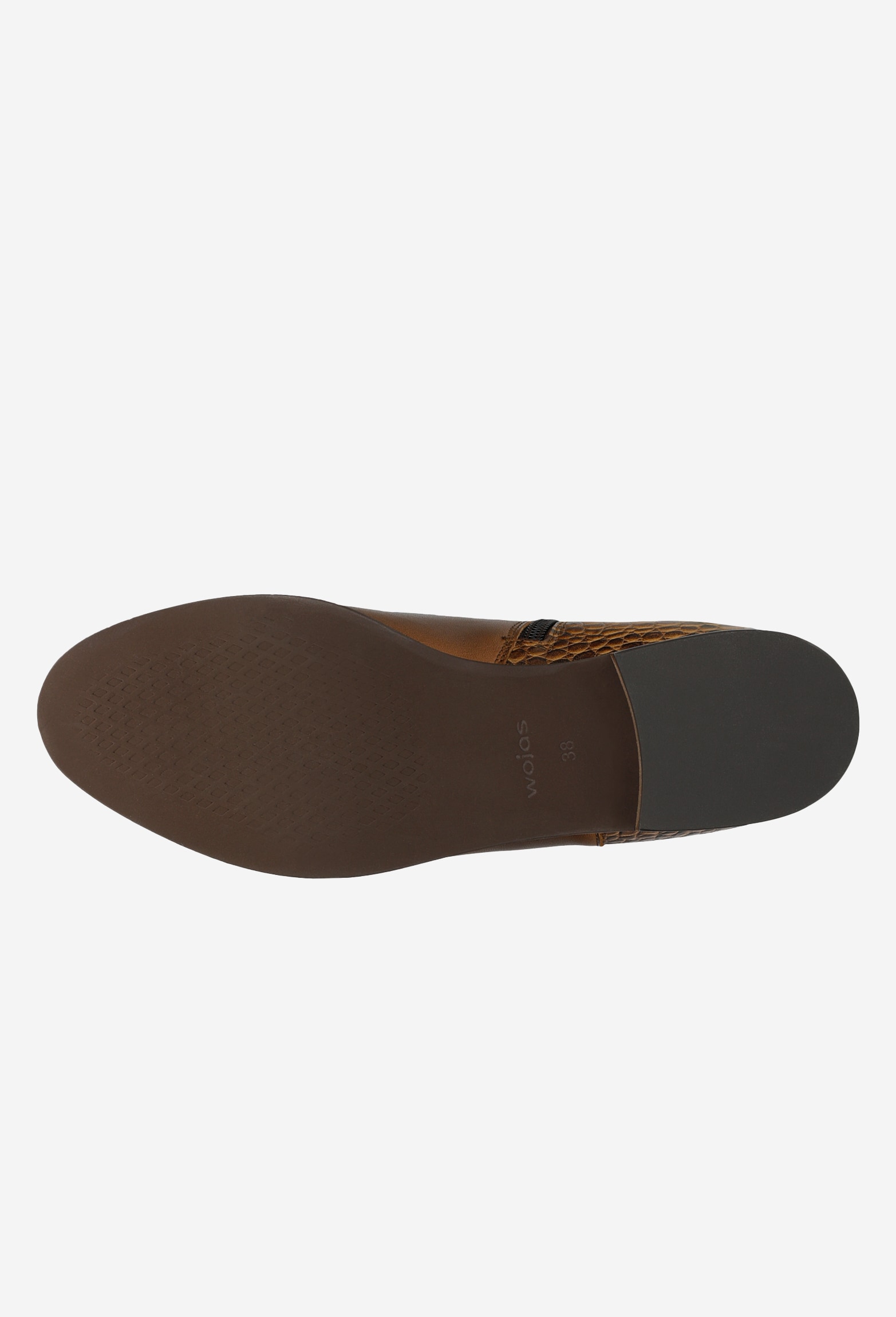 Czarne botki damskie z tłoczonej skóry zapisane na zamek