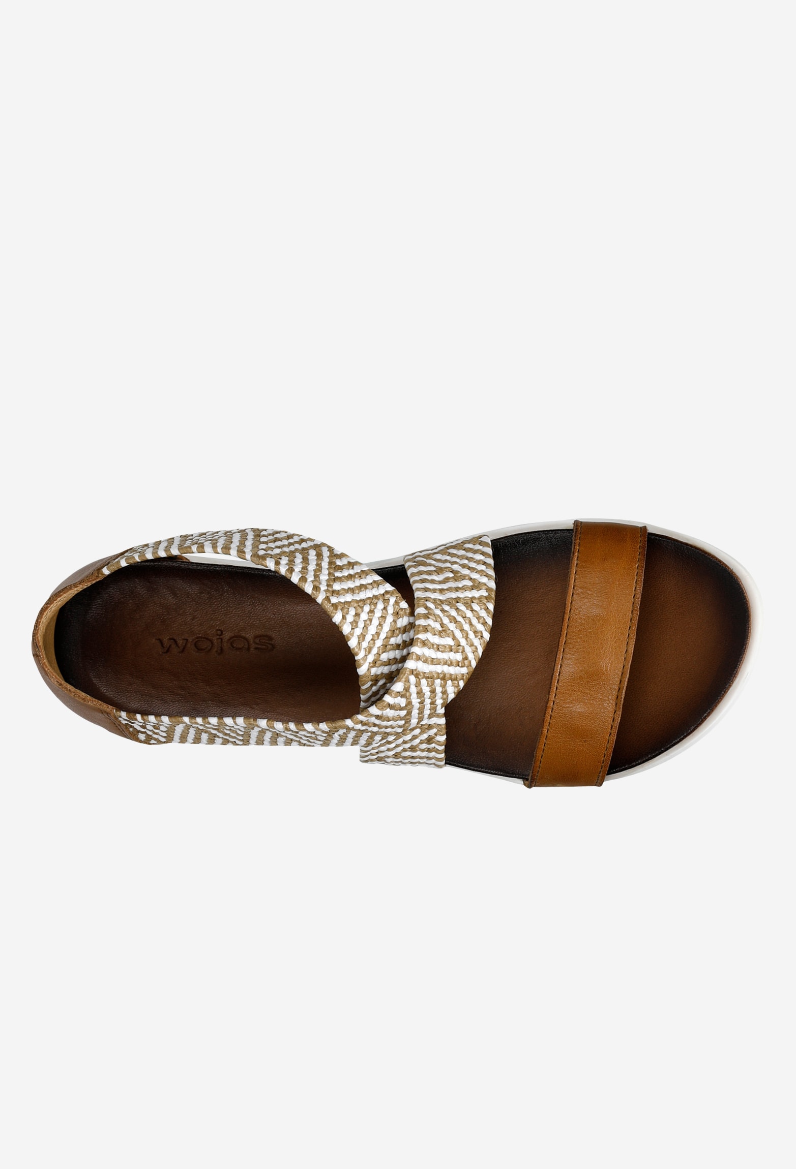 Czarne sandały damskie z zakrytą piętą i plecionymi paskami