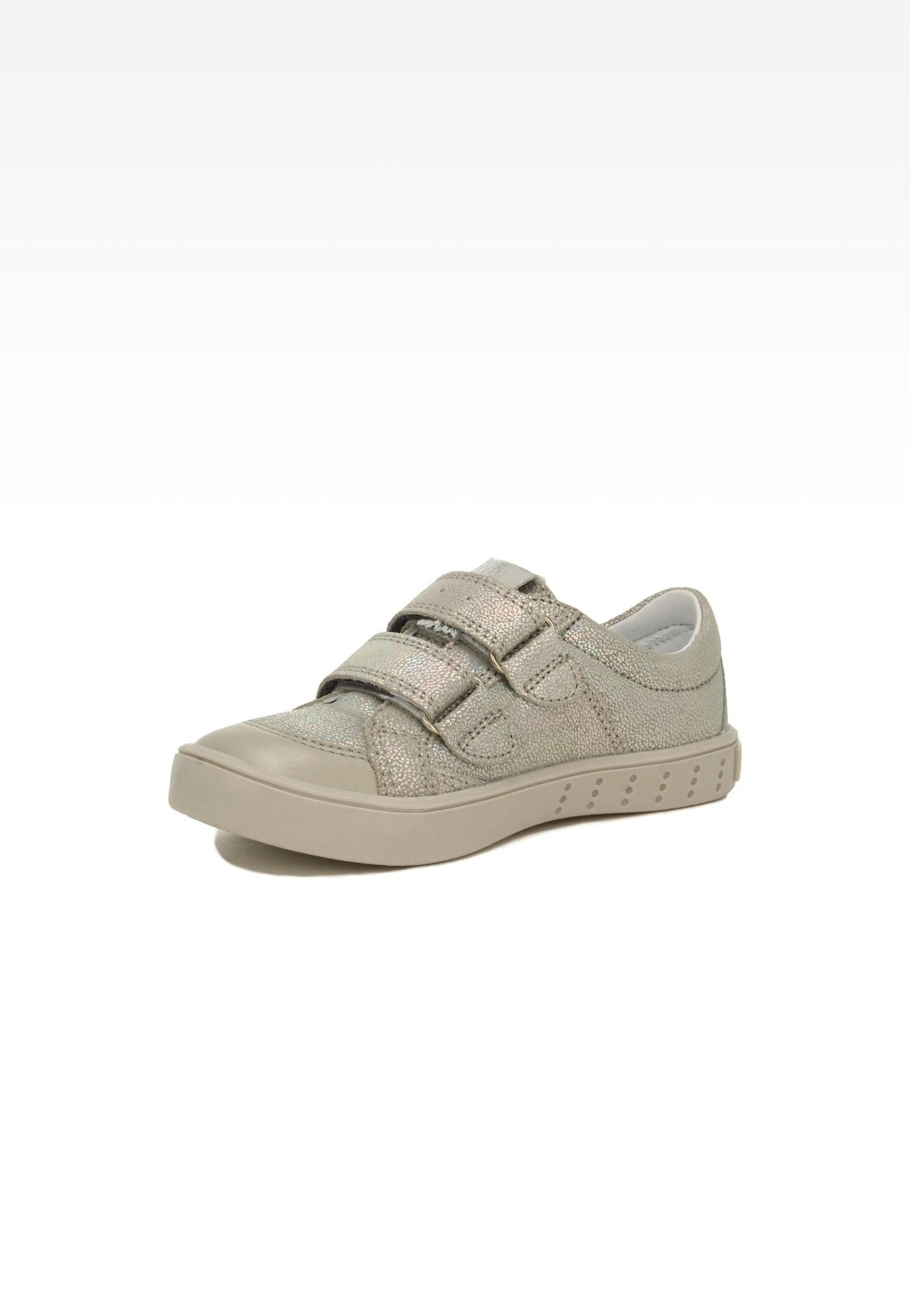 Półbuty BARTEK 18649011, dla dziewcząt, srebrno-szary