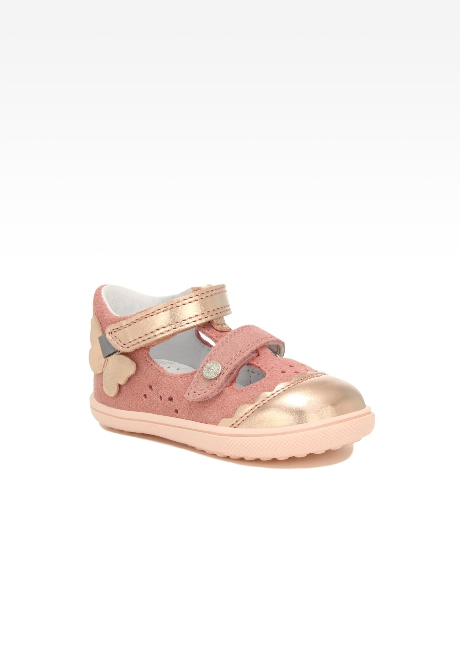 Obuwie profilaktyczne bartek baby BARTEK 81798-005, dla dziewcząt, różowo-złoty