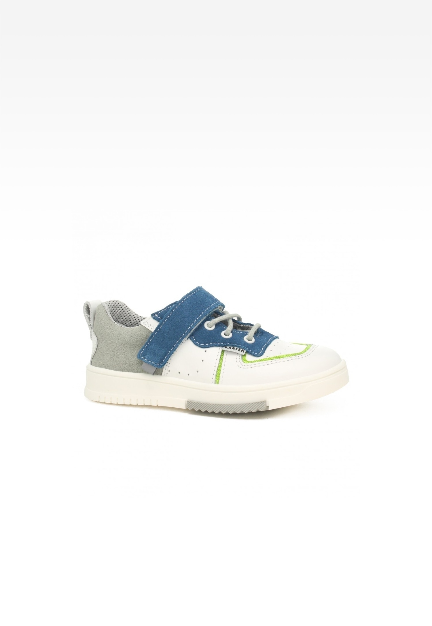 Półbuty BARTEK 15302015, dla chłopców, biało-niebieski