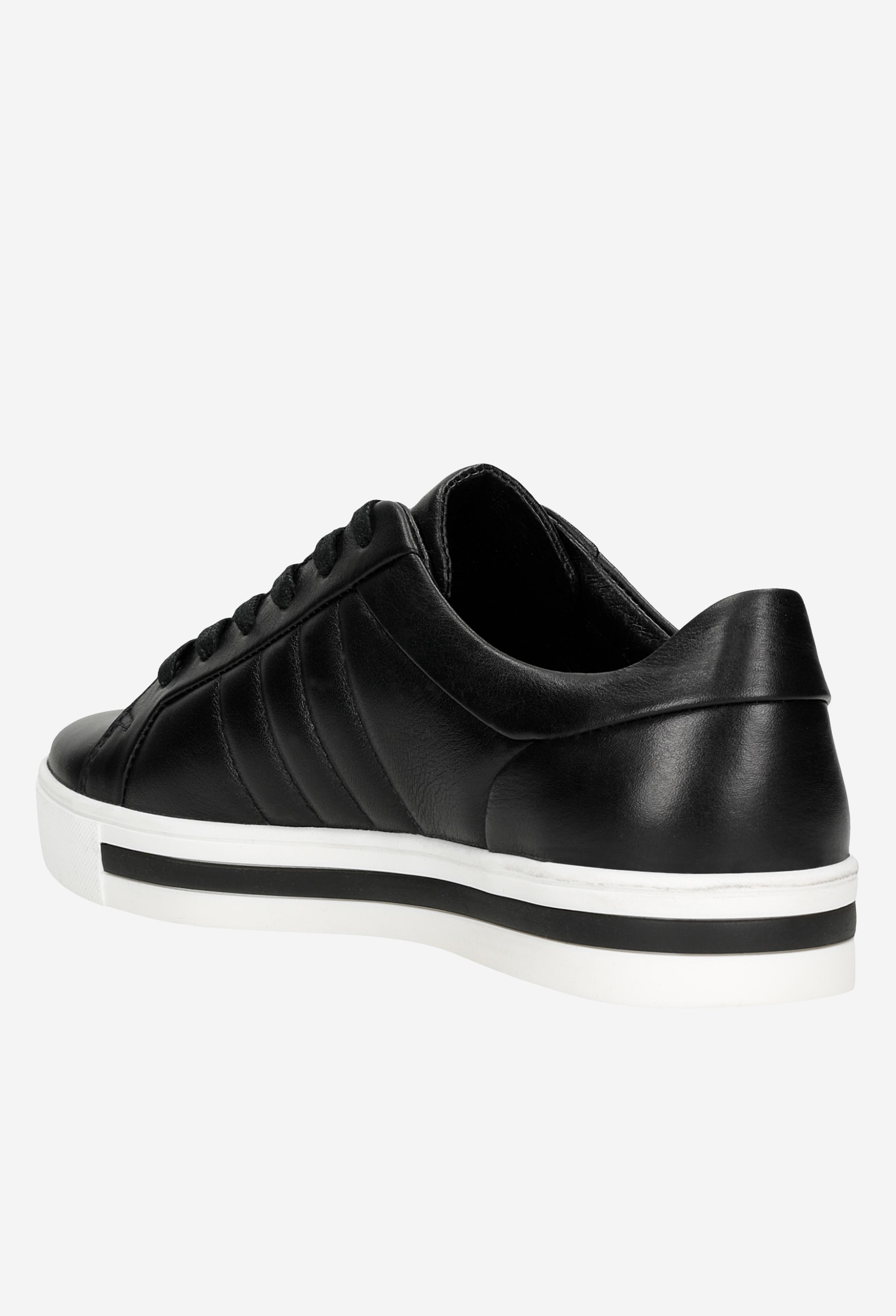 Białe trampki damskie ze skóry licowej