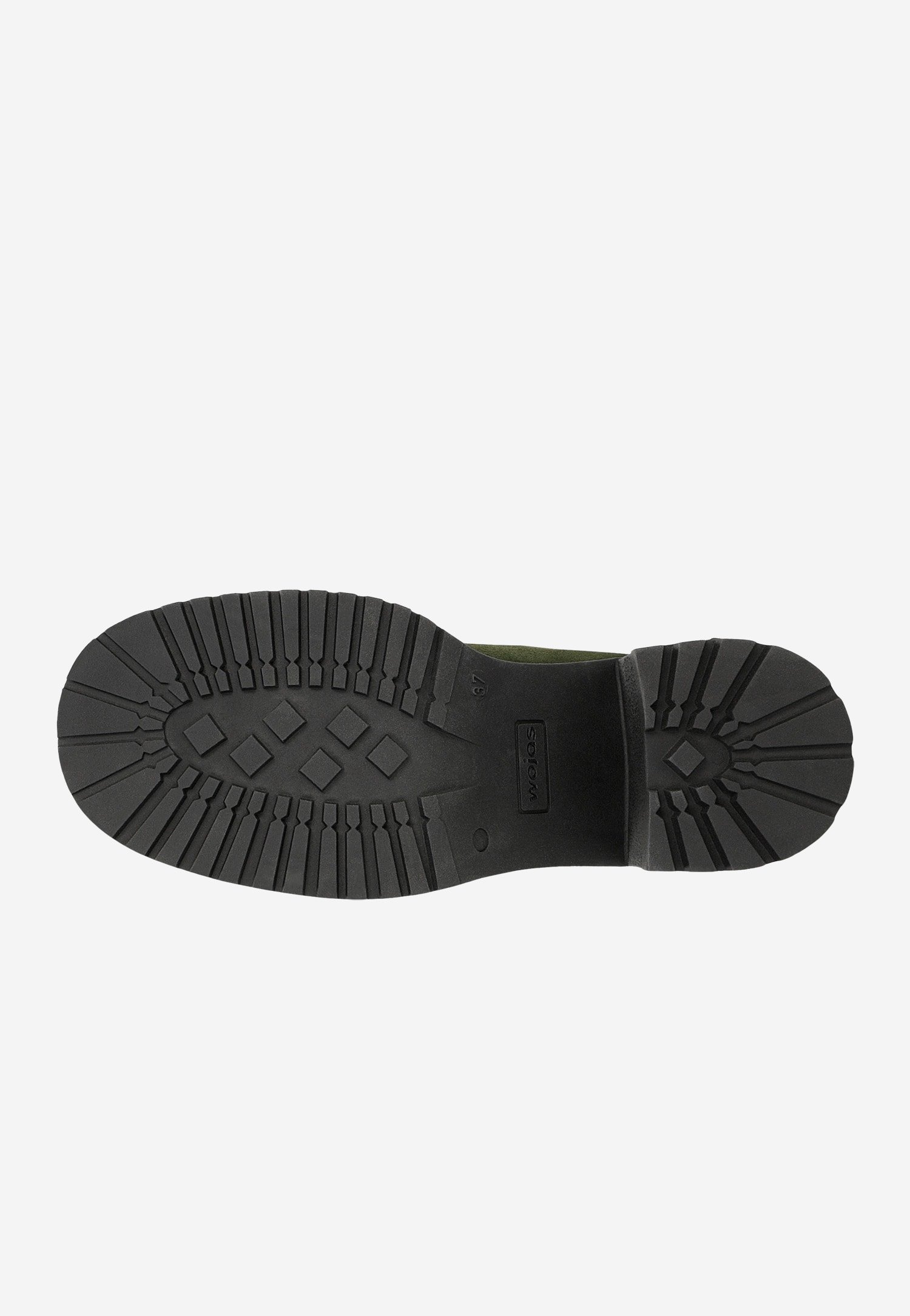 Zielone bikery damskie na stabilnym obcasie