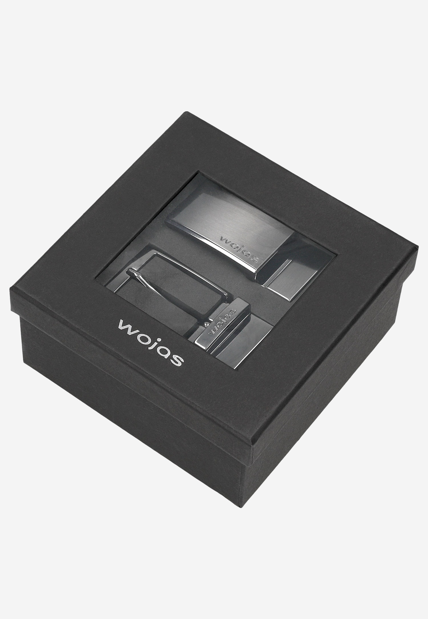 Czarno-granatowy zestaw prezentowy z dwustronnym paskiem