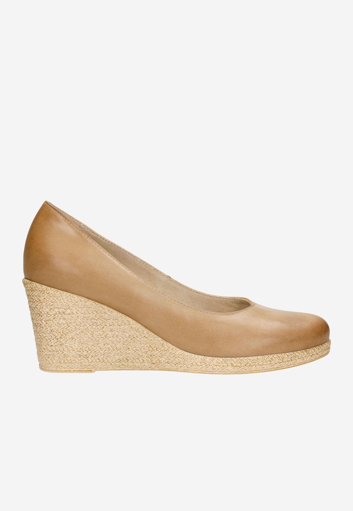 Czarne czółenka damskie na koturnie