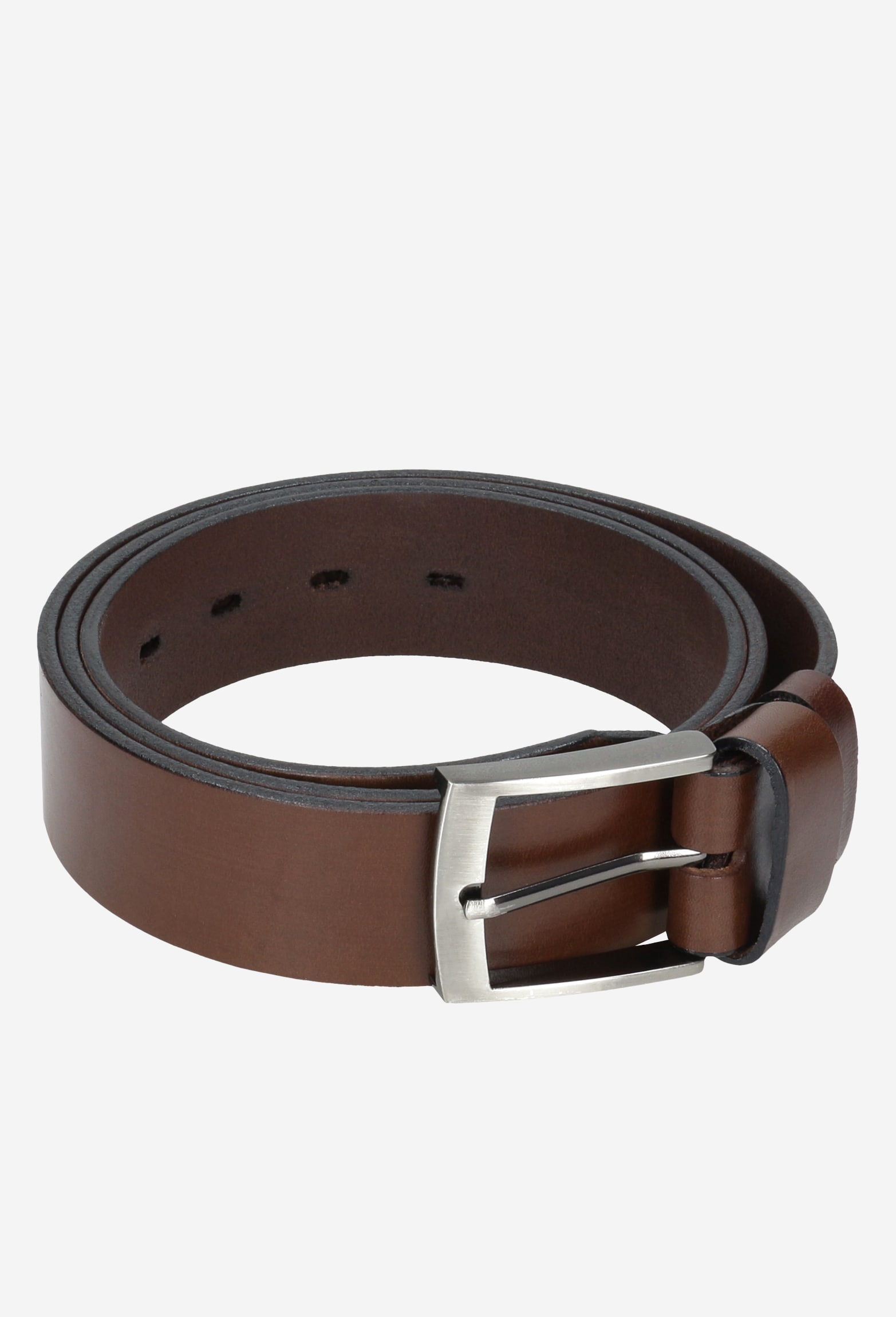 Brązowy, stylowy pasek męski
