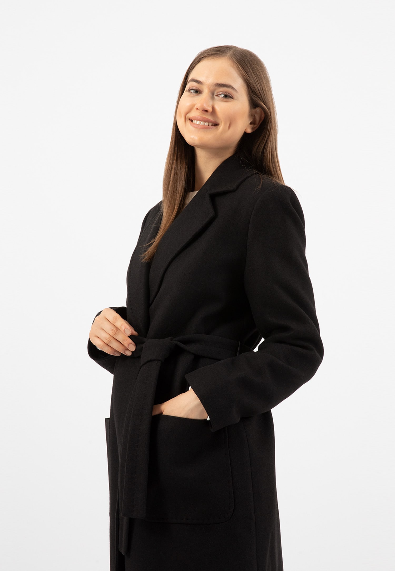 RELAKS beżowy płaszcz damski