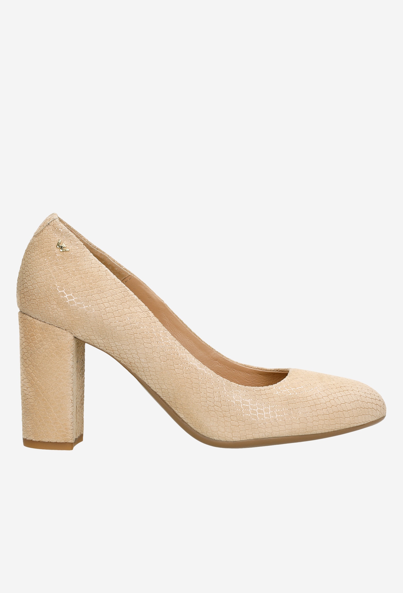 Beżowe czółenka damskie z linii comfort