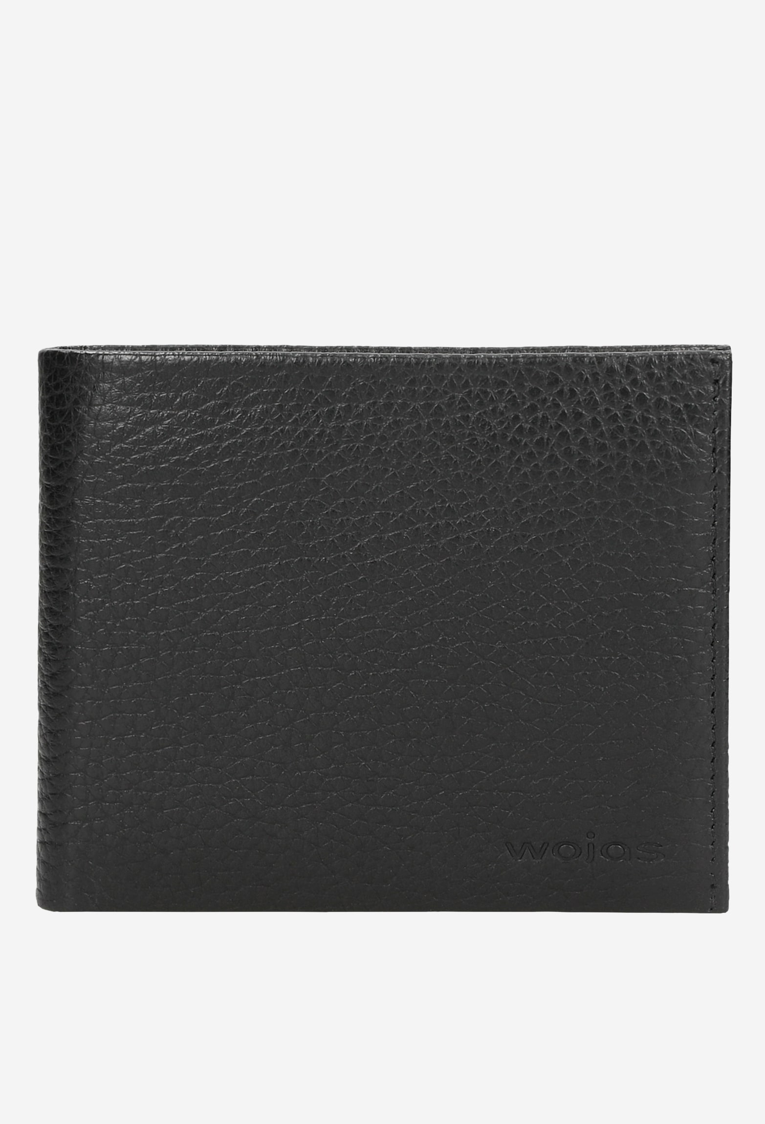 Czarny portfel męski ze skóry naturalnej