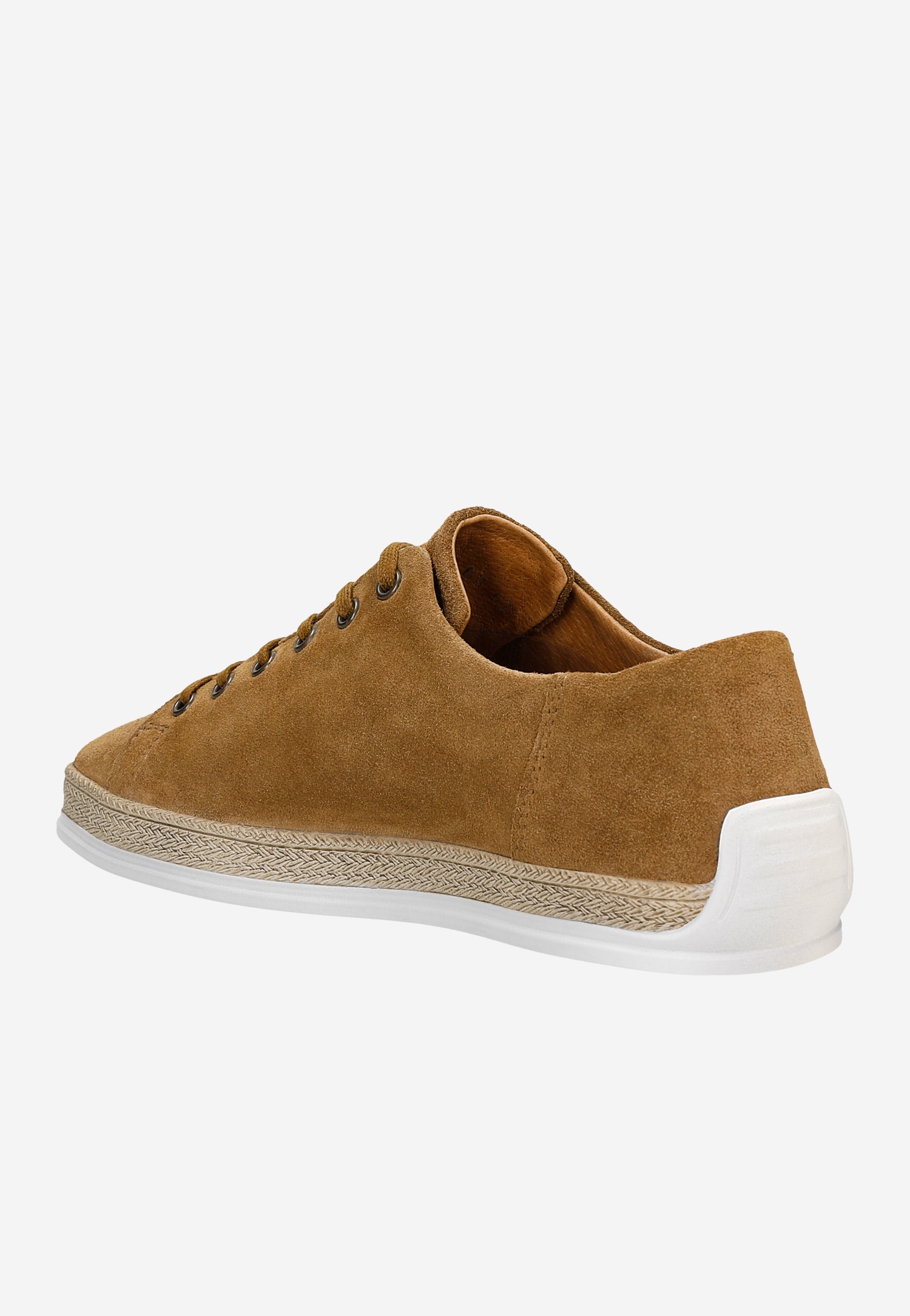 Jasnobrązowe półbuty męskie na lato z ozdobną podeszwą