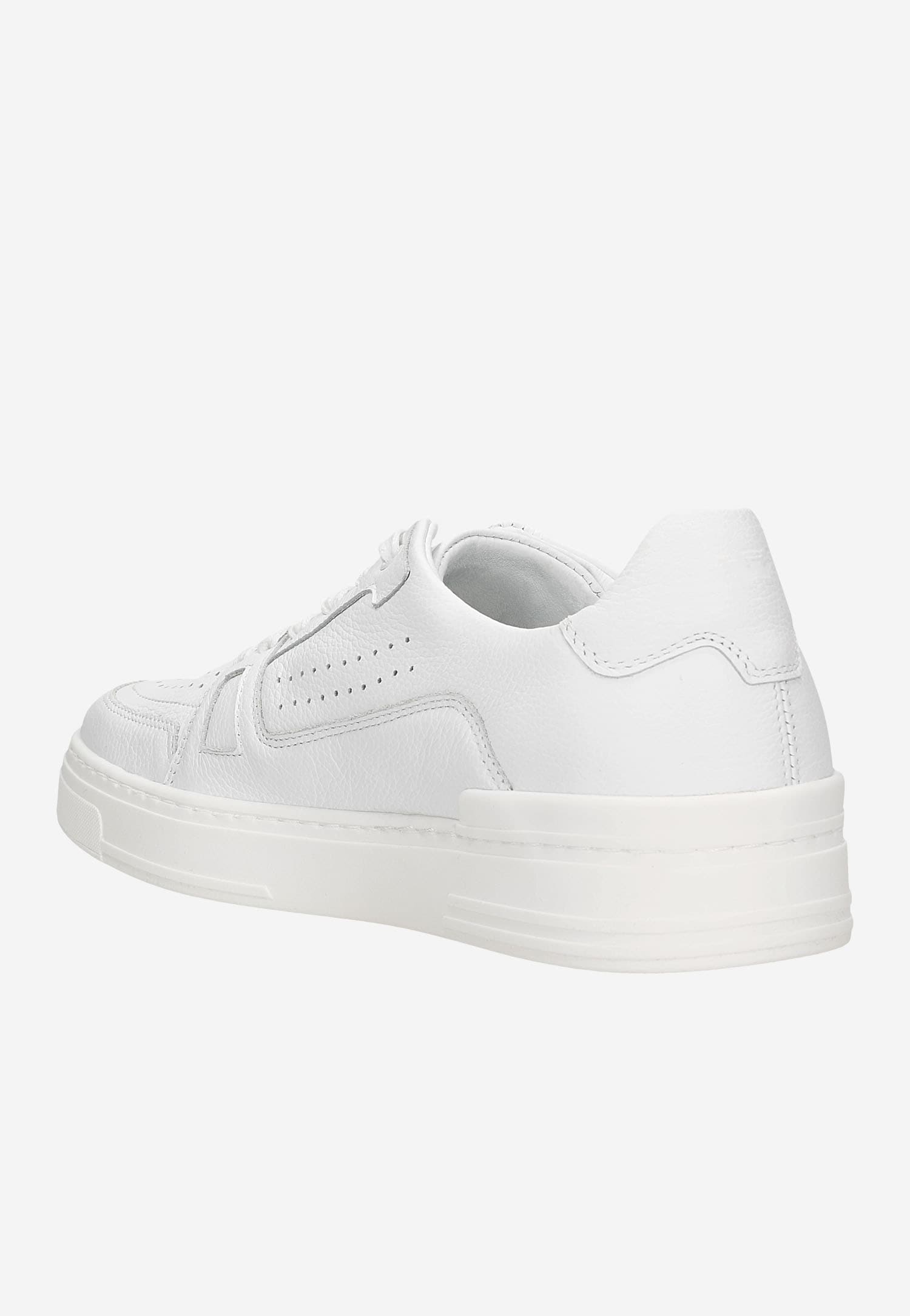 Czarne niskie trampki męskie ze skóry licowej