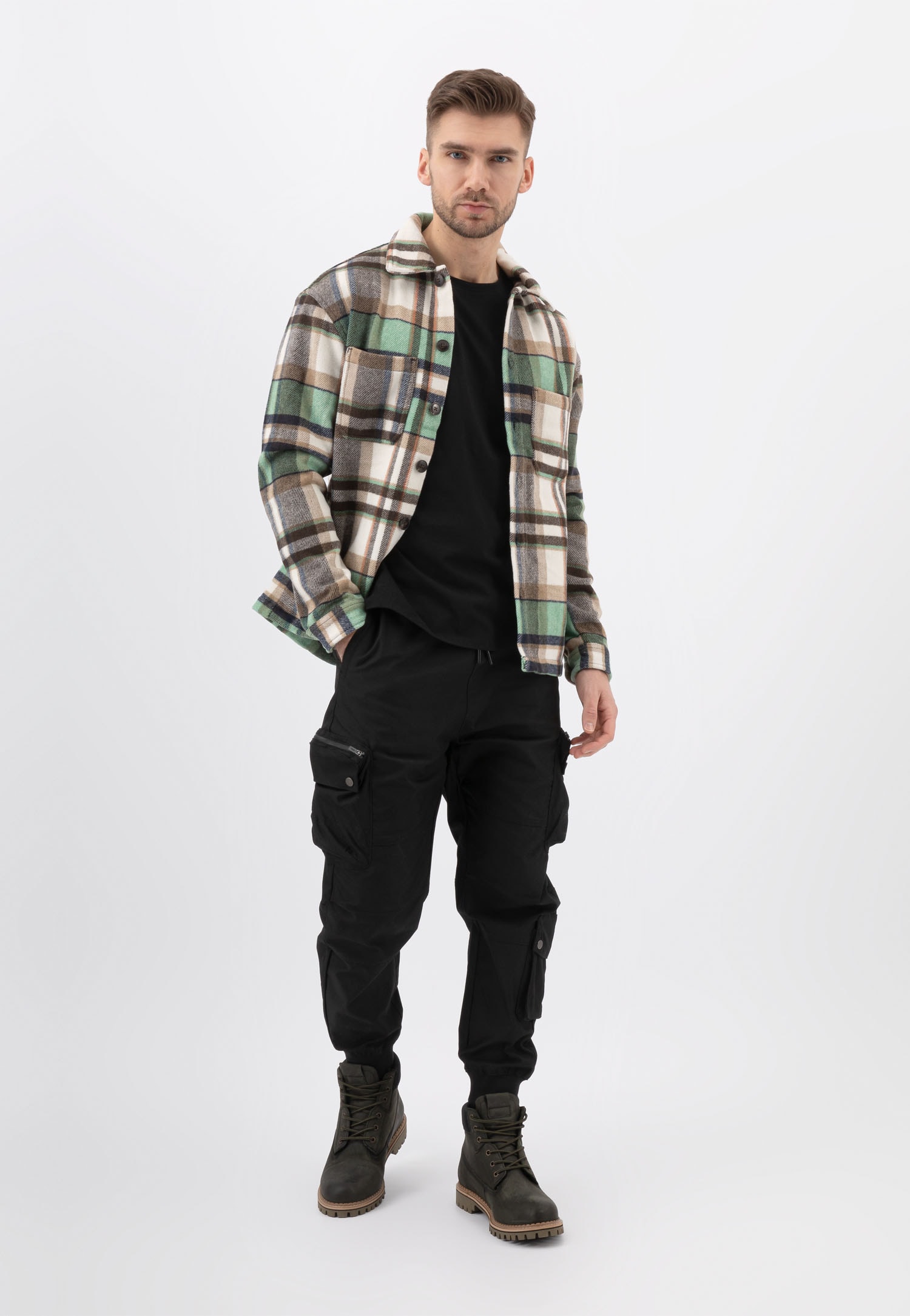 Brązowe sznurowane workery męskie