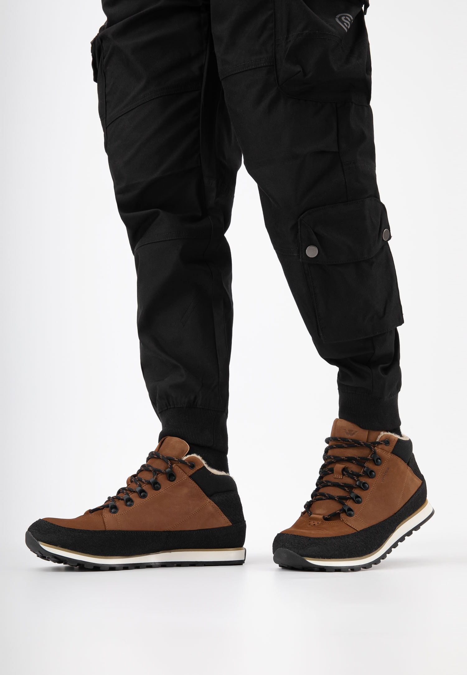 Jasnobrązowe trzewiki męskie