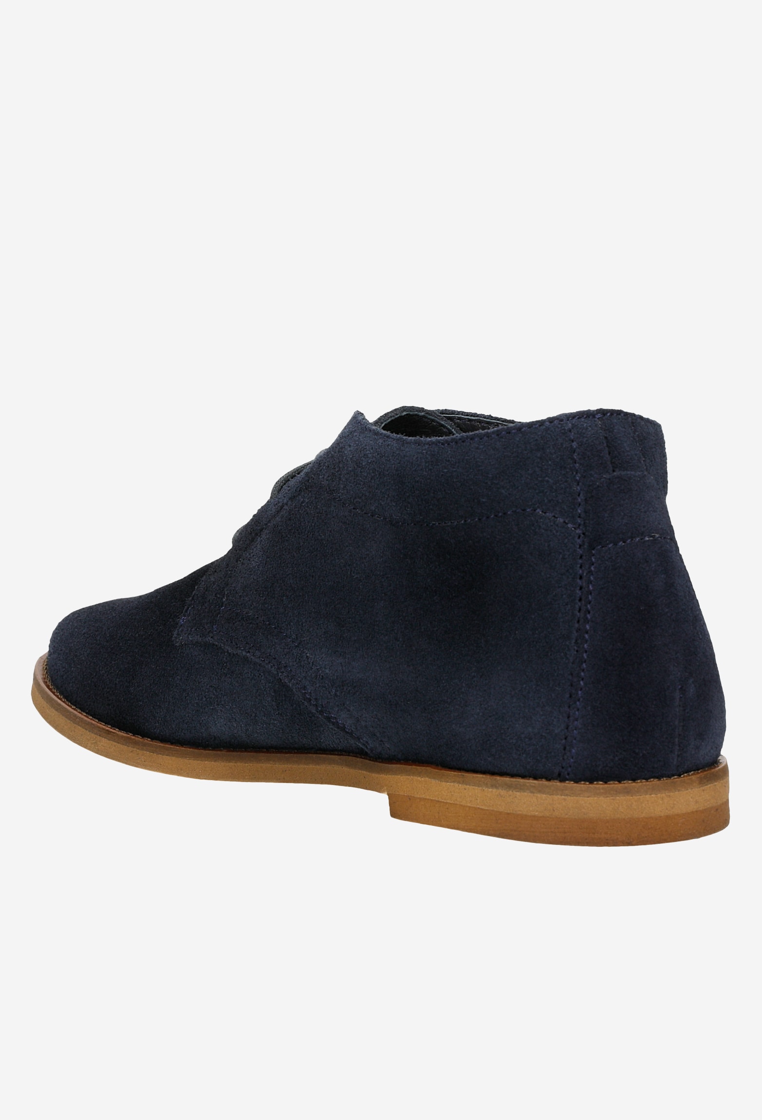 Wygodne, skórzane trzewiki damskie granatowe