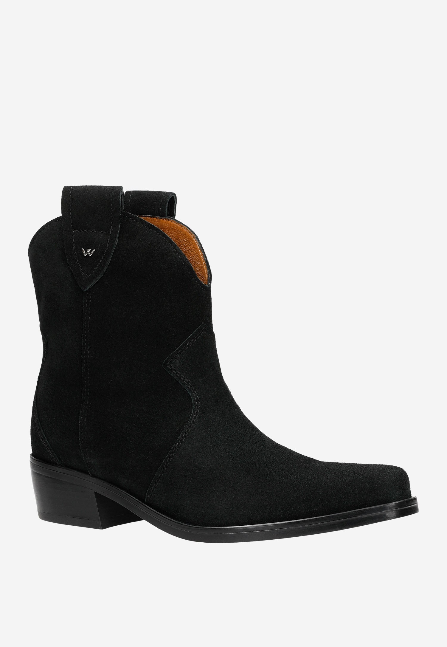 Czarne niskie kowbojki damskie