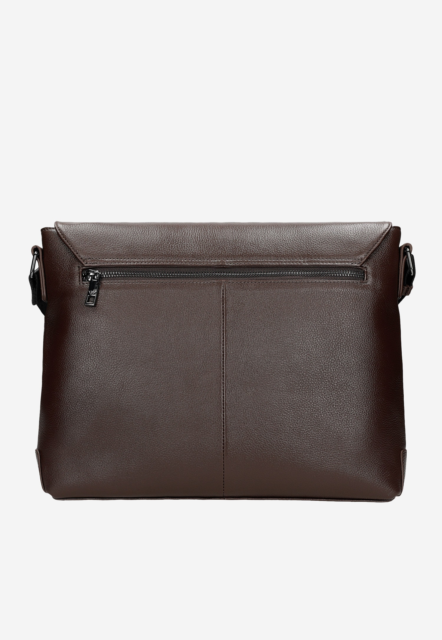 Brązowa skórzana torba męska