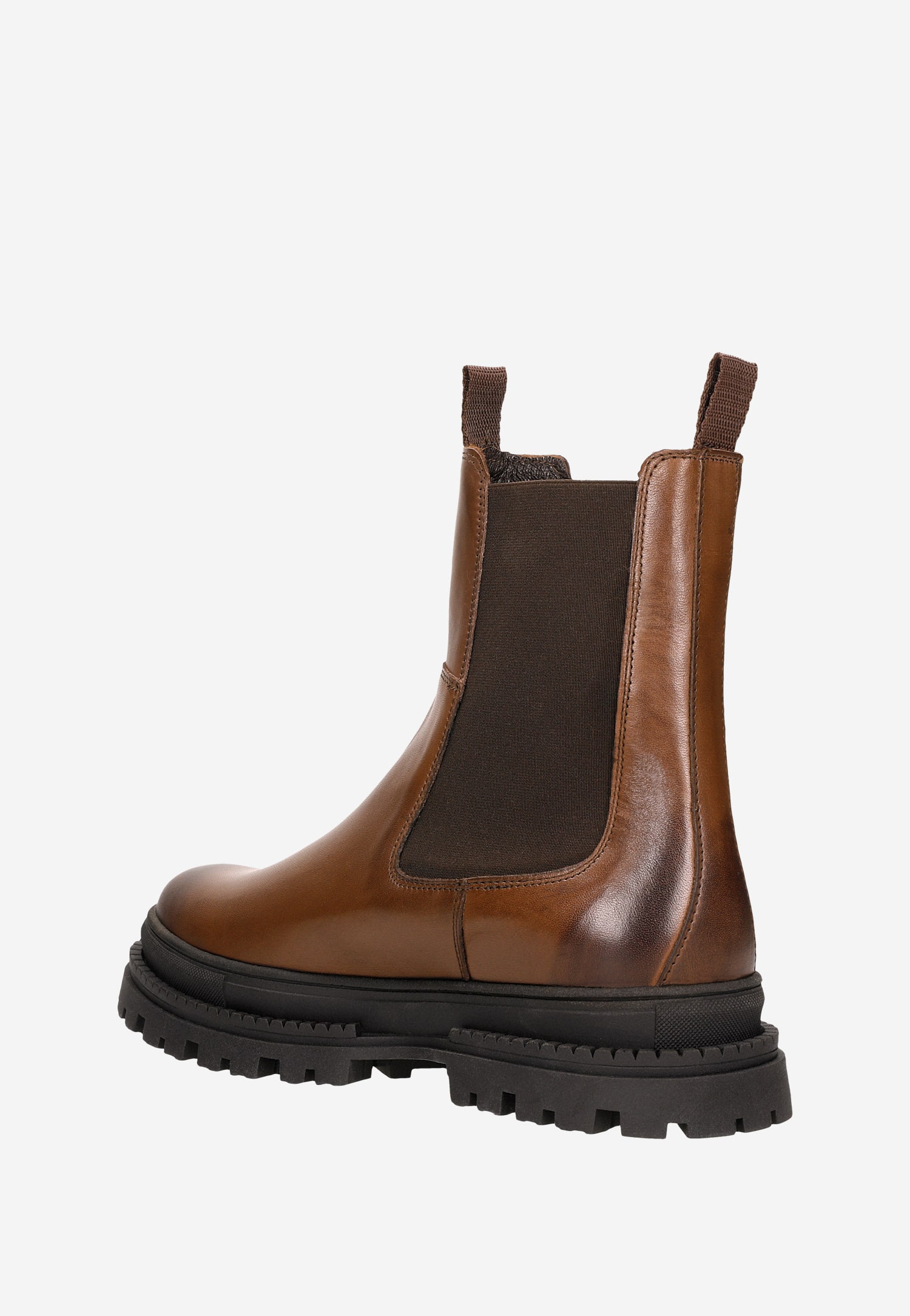 Czarne botki męskie sztyblety z czarnej skóry licowej