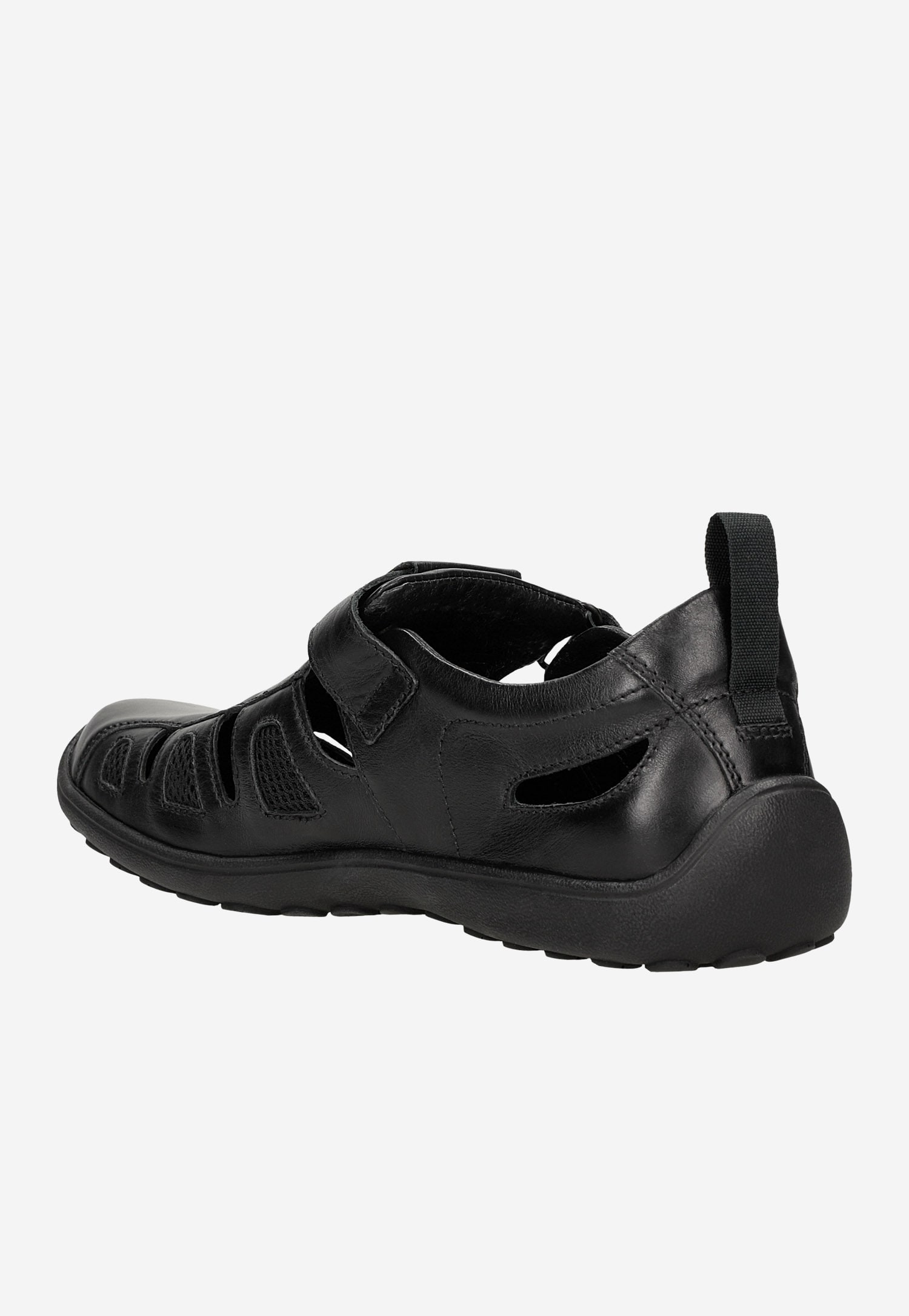 Czarne wygodne sandały męskie