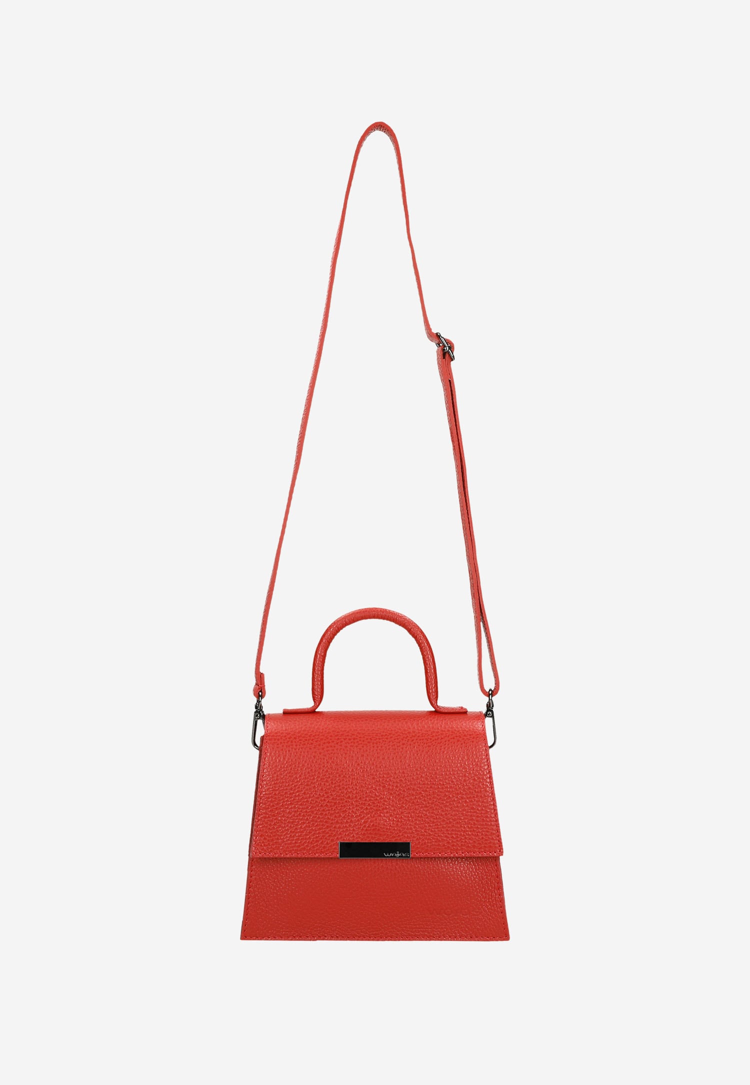 Skórzana torebka damska w kolorze jasnego beżu