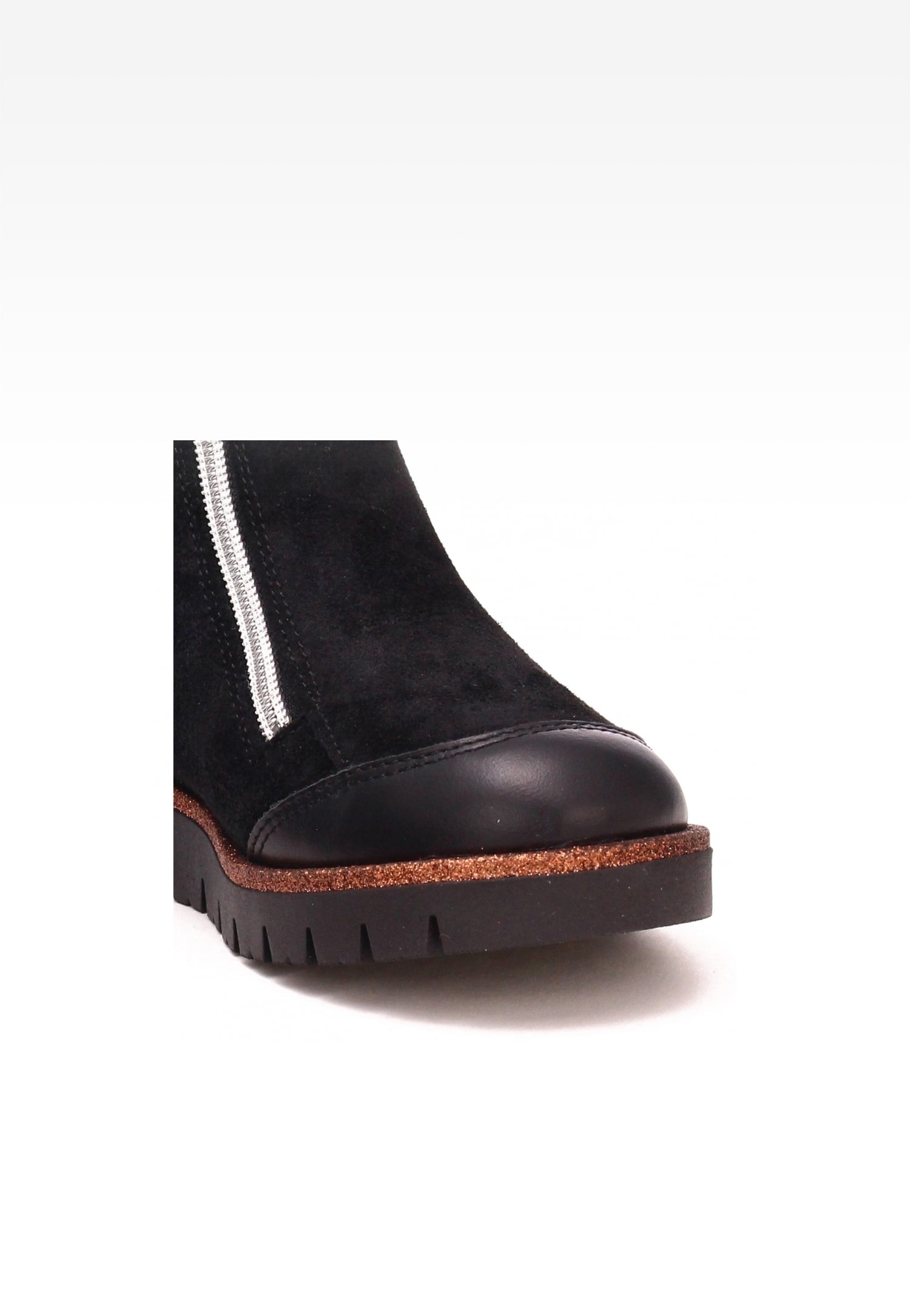 Botki ocieplane BARTEK 4443-9ABP, dla dziewcząt, beżowo-czarny