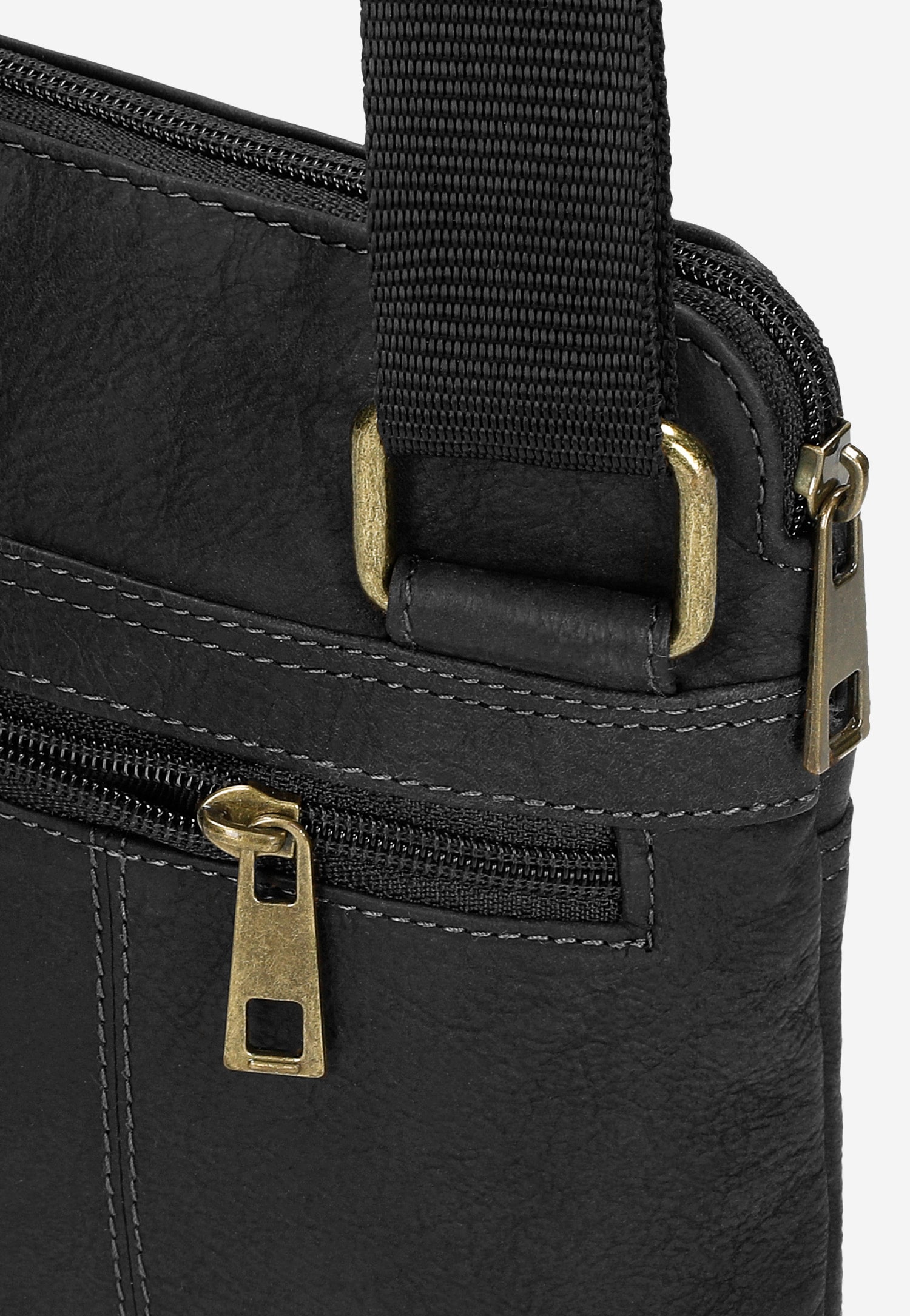 Brązowa torba męska z nubuku olejowanego