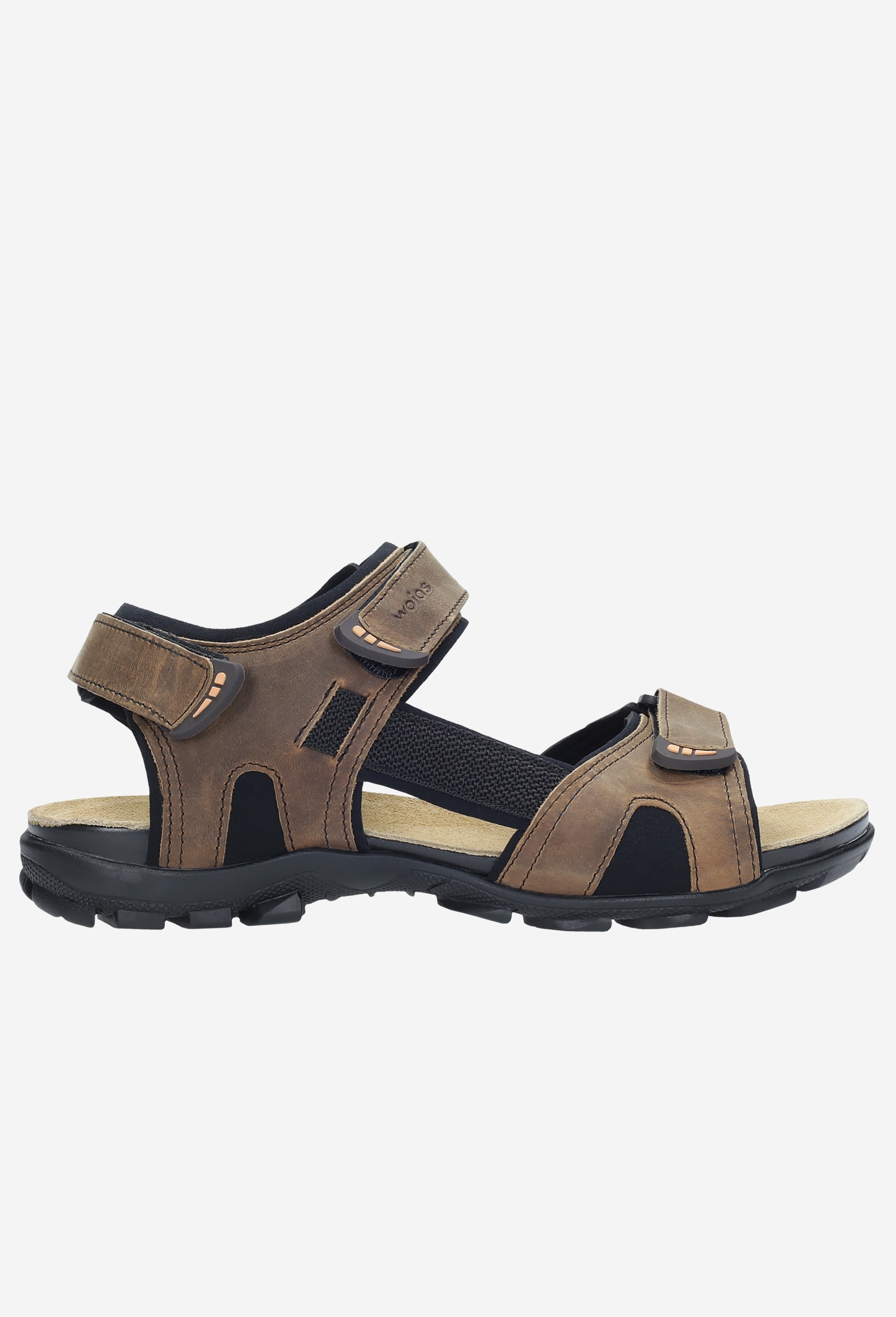 Czarne męskie sandały