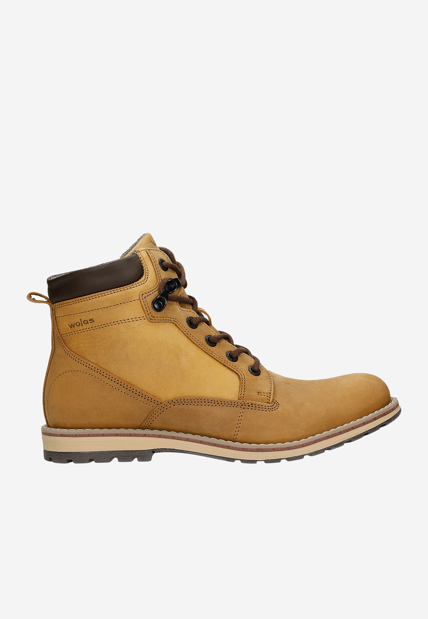 Jasnobrązowe trzewiki męskie workery