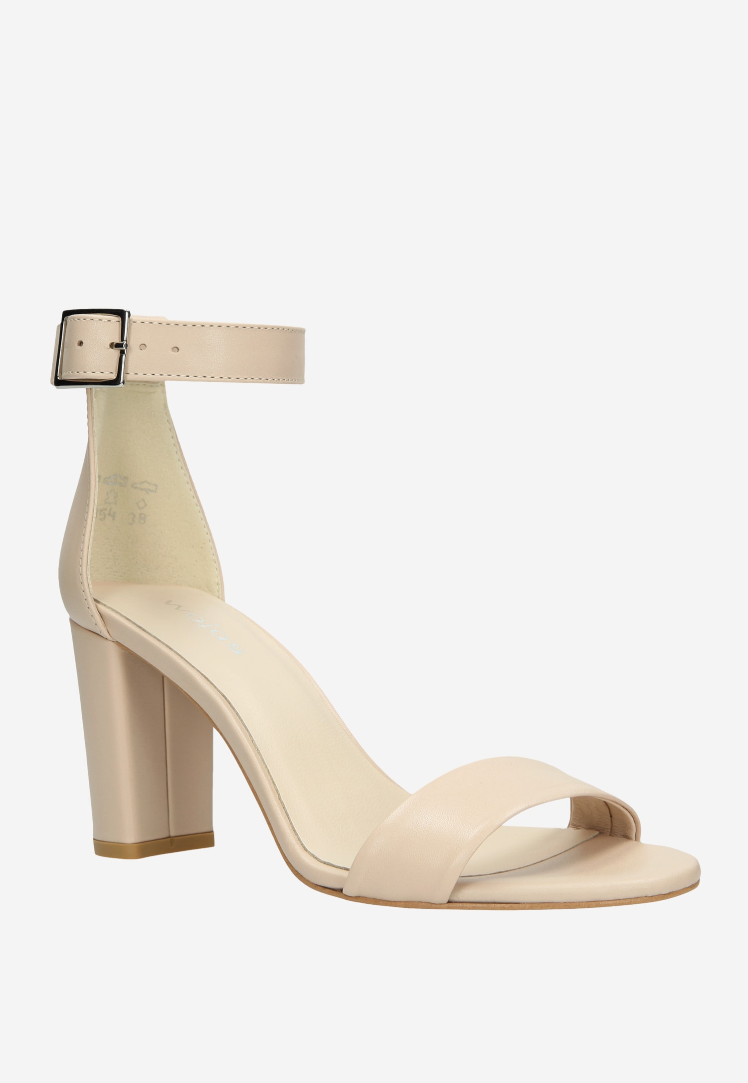 Czarne welurowe sandały damskie na słupku