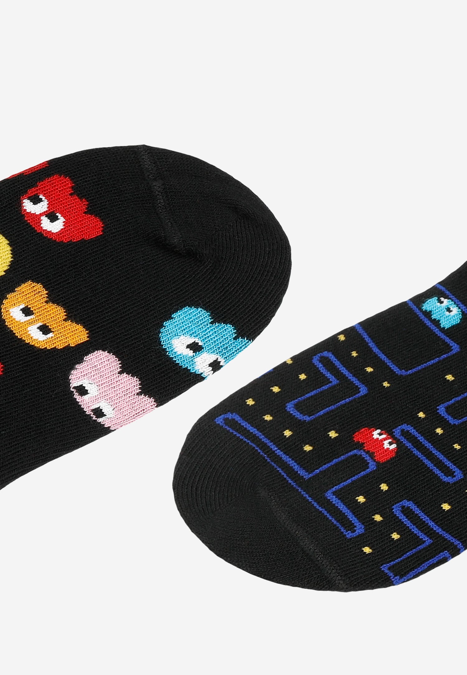 Czarne stopki z motywem Pac-Mana