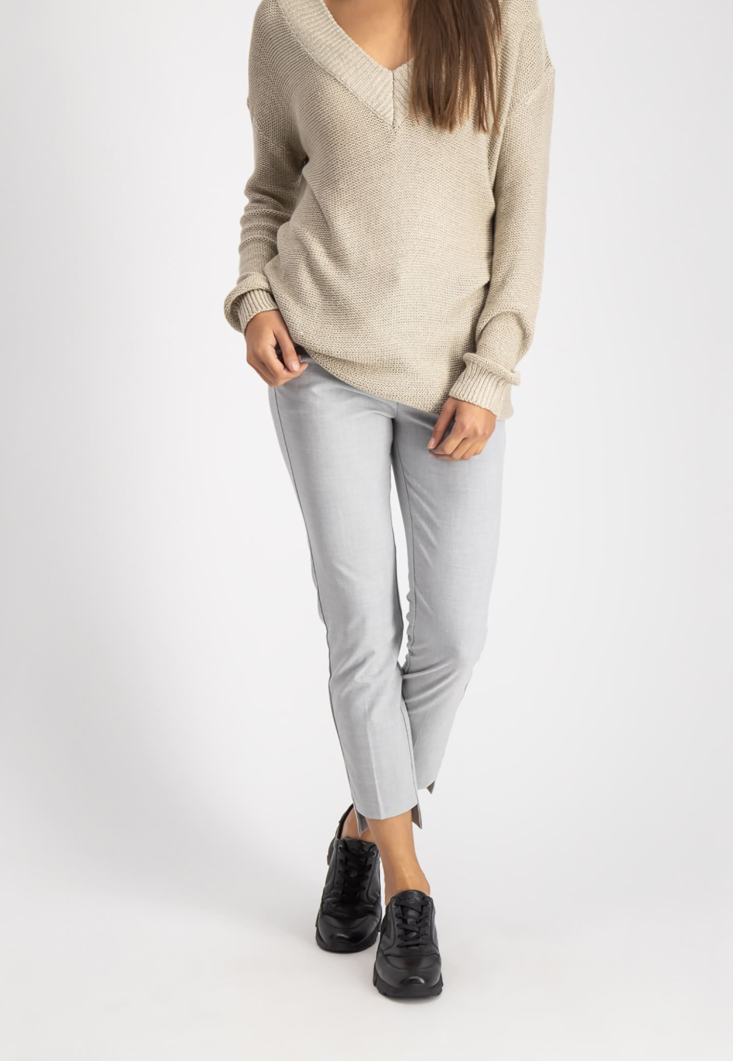 Czarne półbuty damskie