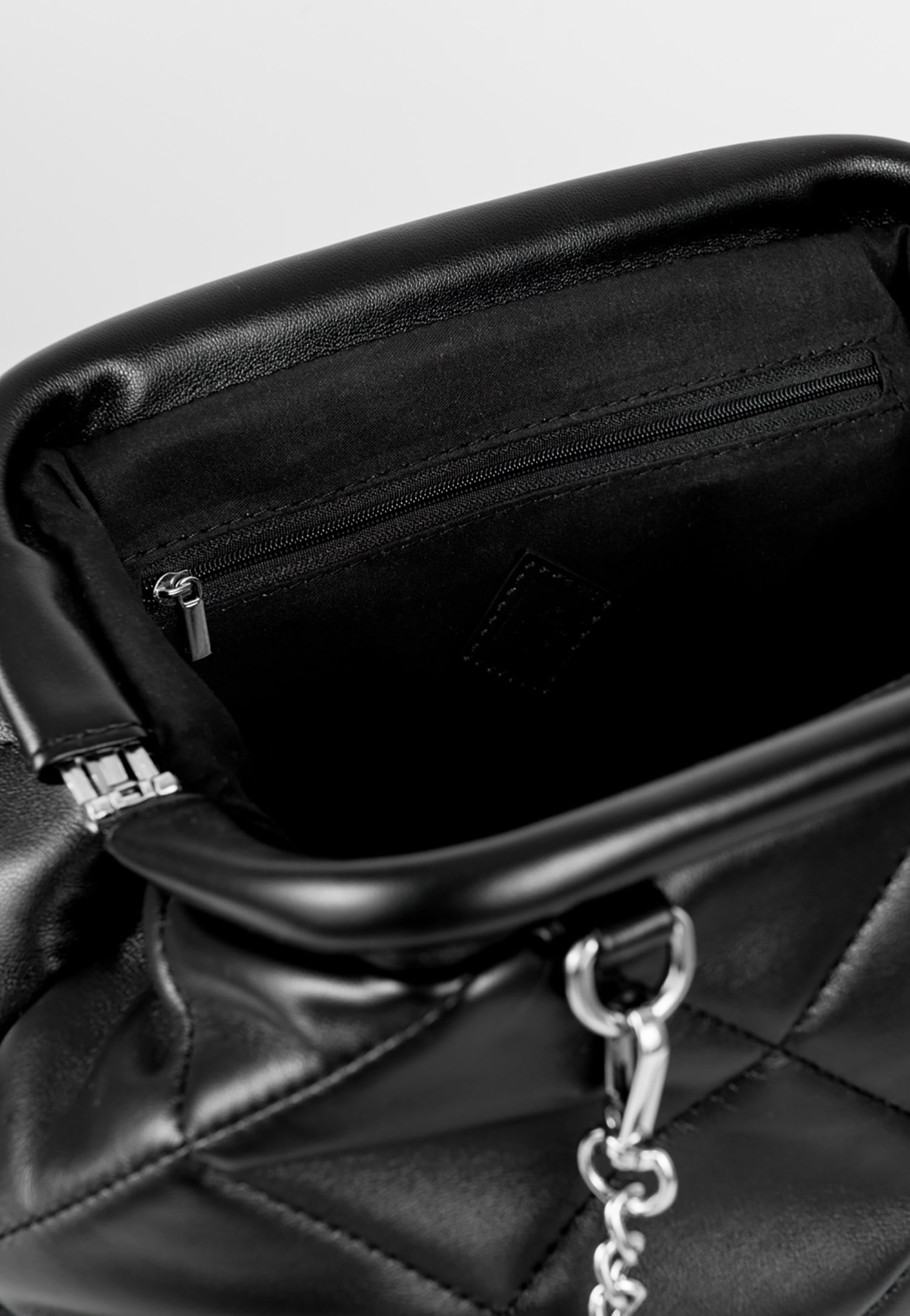 WJS mała czarna pikowana torebka damska