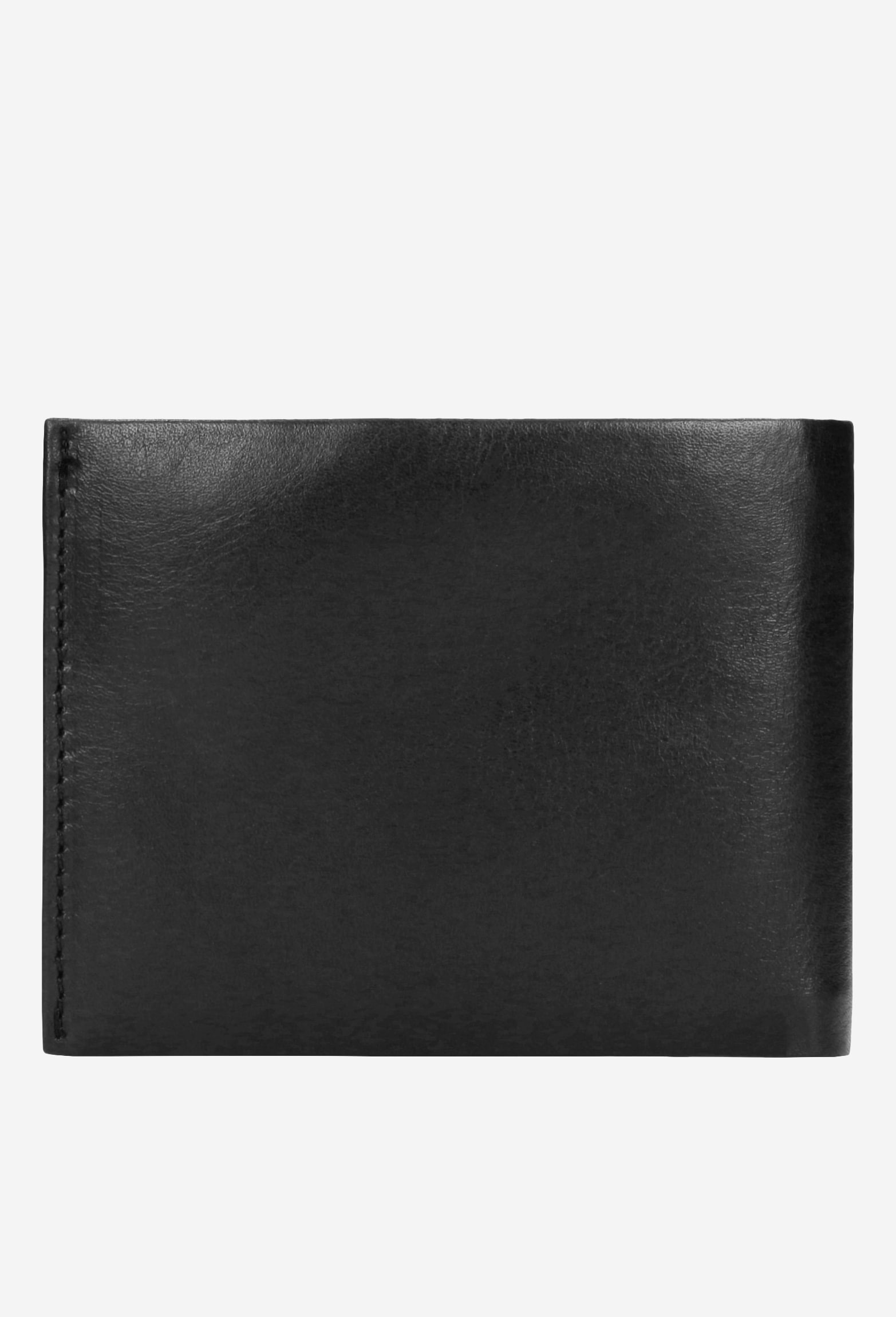 Czarny portfel męski ze skóry licowej