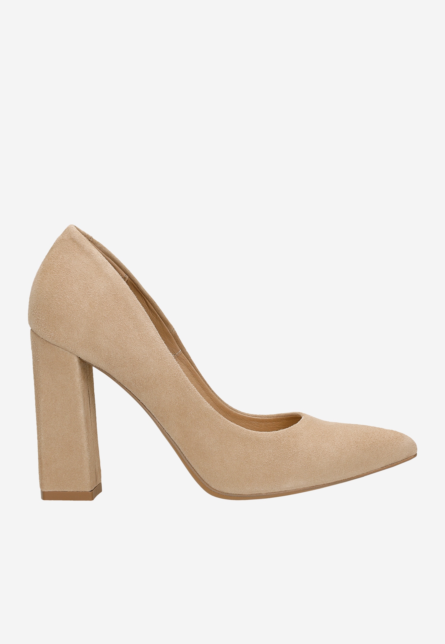 Czółenka damskie w kolorze zielonym na wysokim słupku