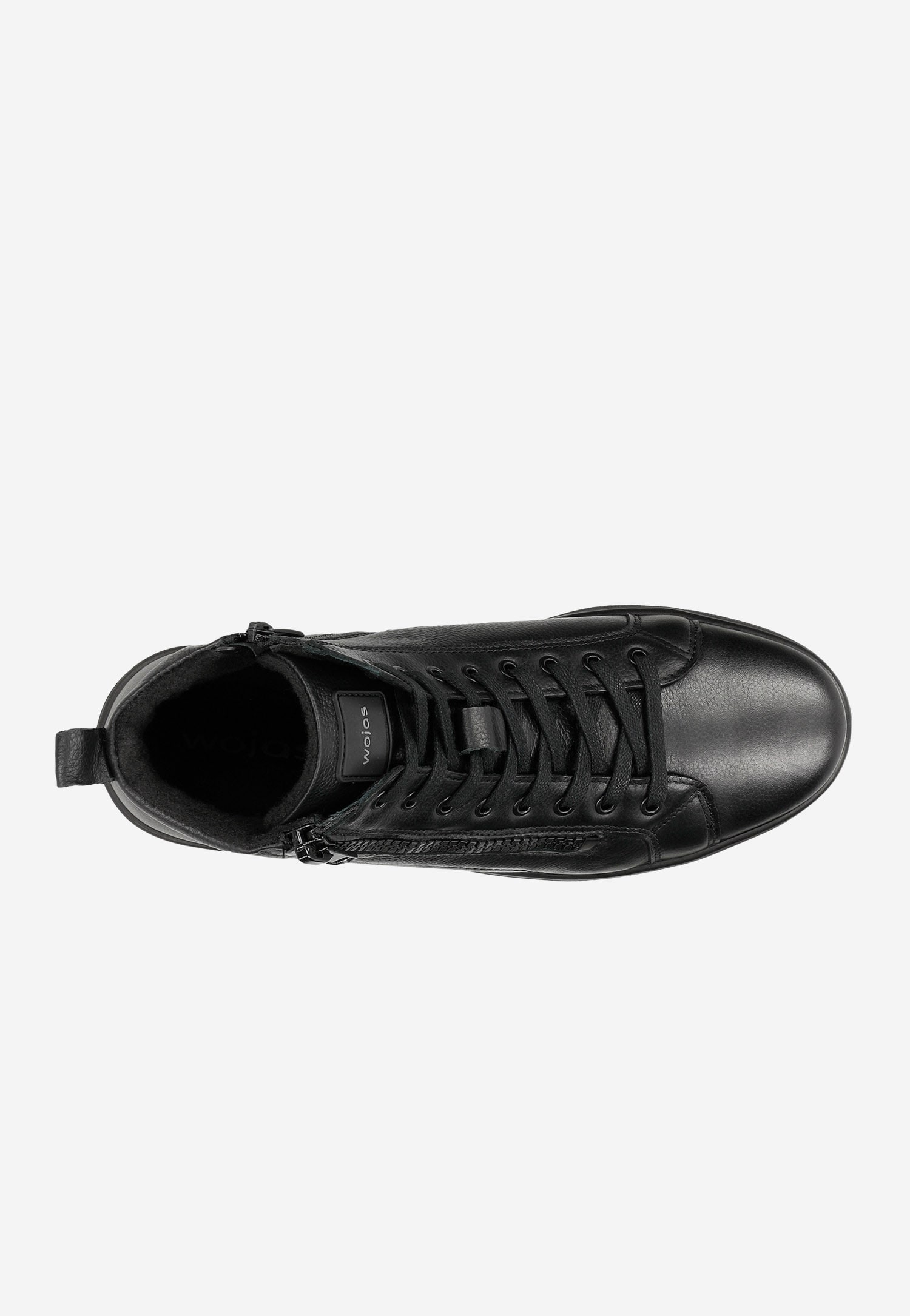 Brązowe wysokie trampki męskie ocieplane