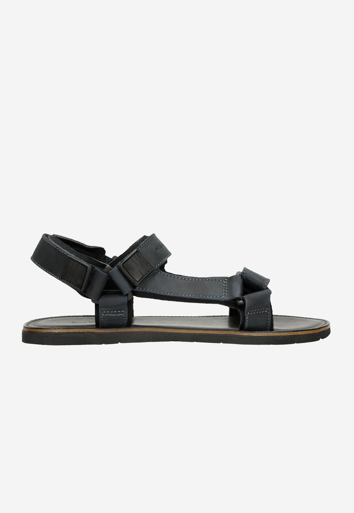 Granatowe sandały męskie z regulowanymi paskami