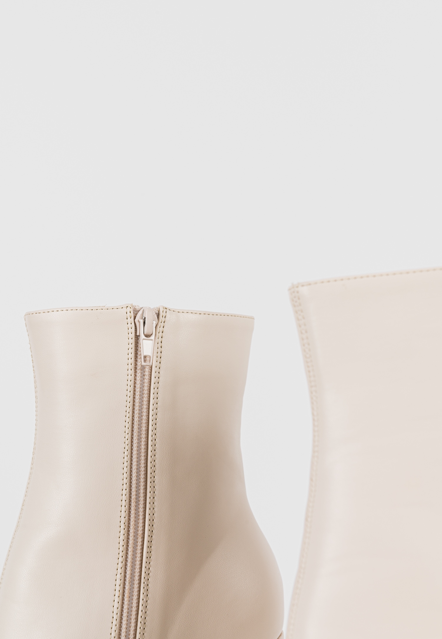 WJS czarne botki damskie na wysokim obcasie