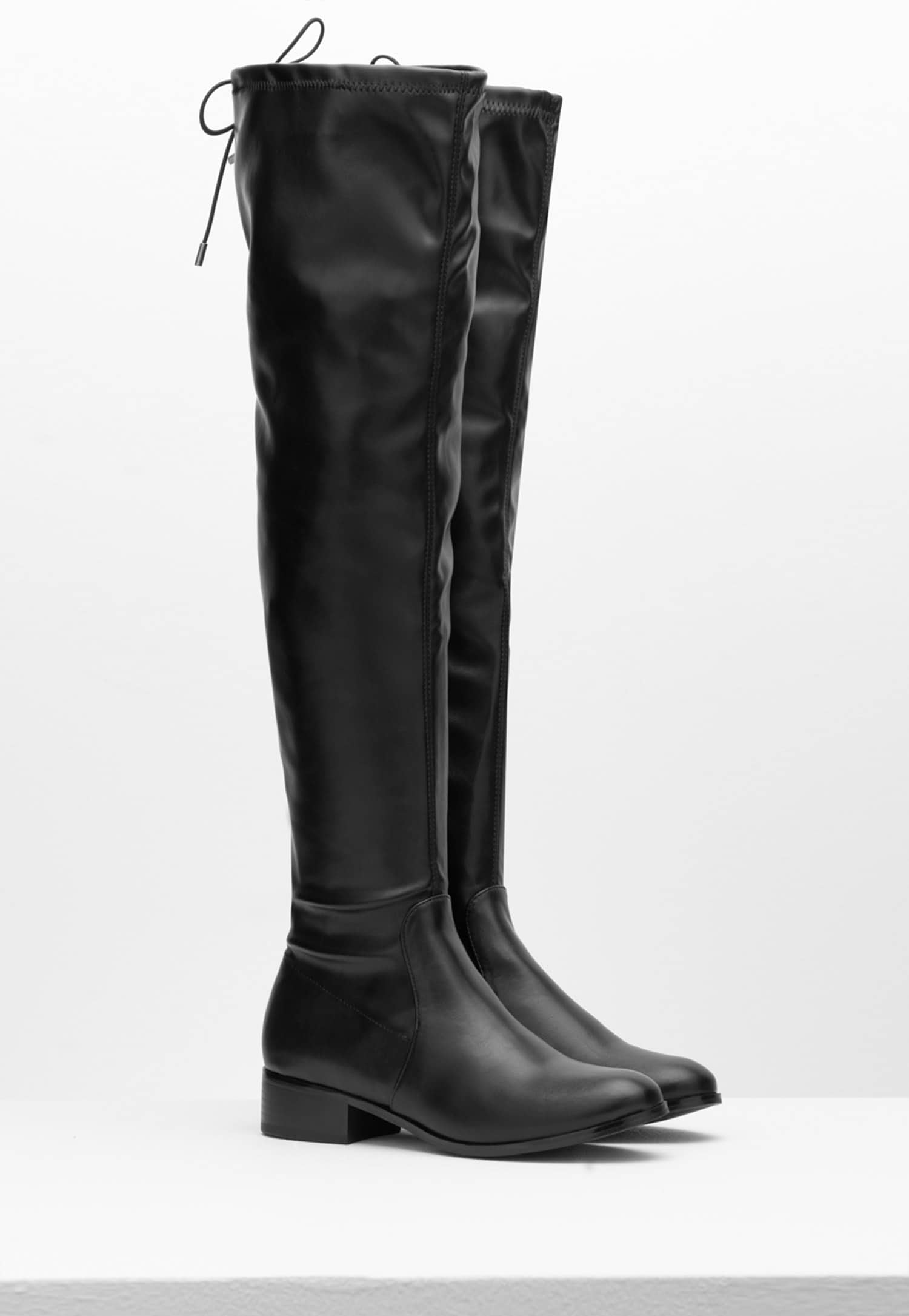 WJS czarne kozaki damskie za kolano