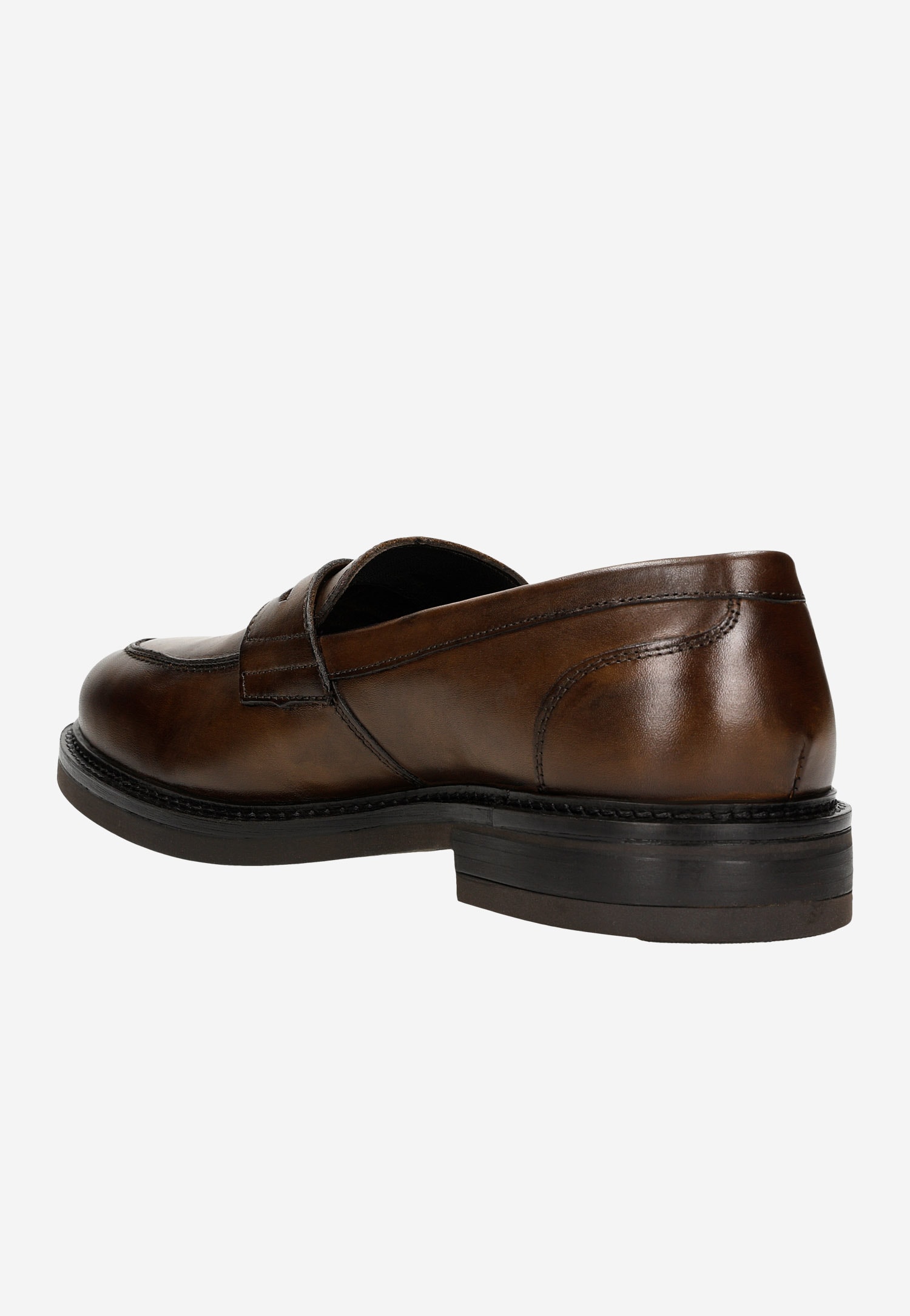 Czarne lakierowane mokasyny męskie typu penny loafers