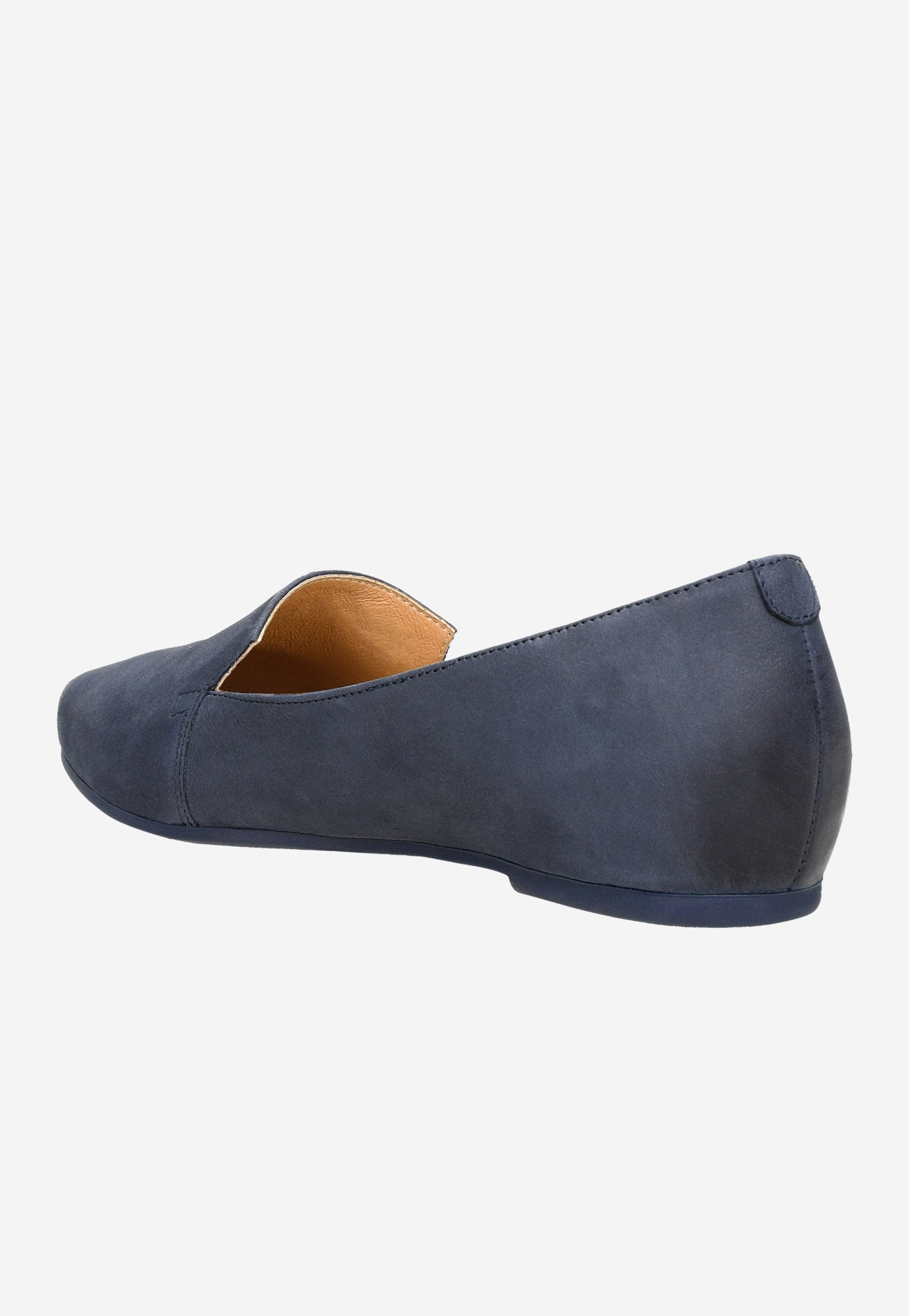 Granatowe lordsy damskie na płaskiej podeszwie