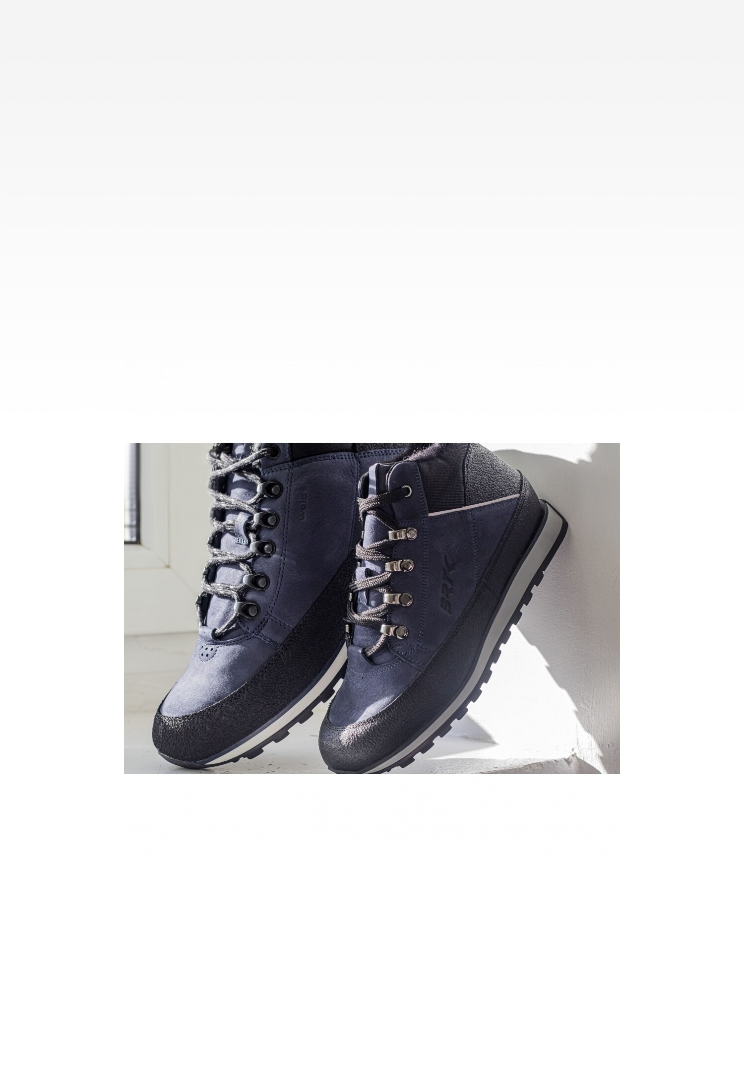 Trzewiki ocieplane Wojas x Bartek 8630076, dla chłopców, granatowo-czarny