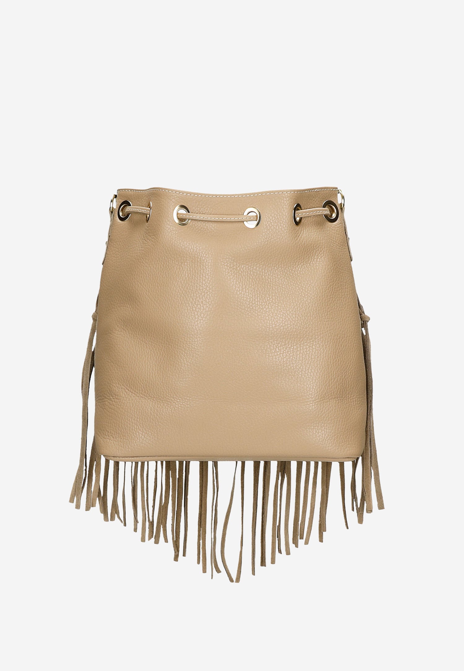 Czarna torebka z frędzlami w stylu boho