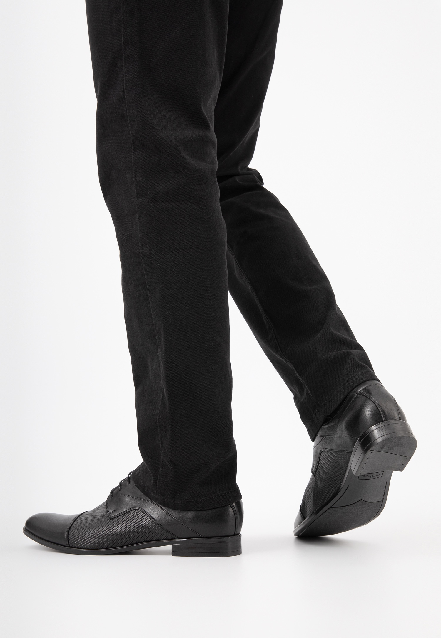 Brązowe eleganckie półbuty męskie w stylu formal