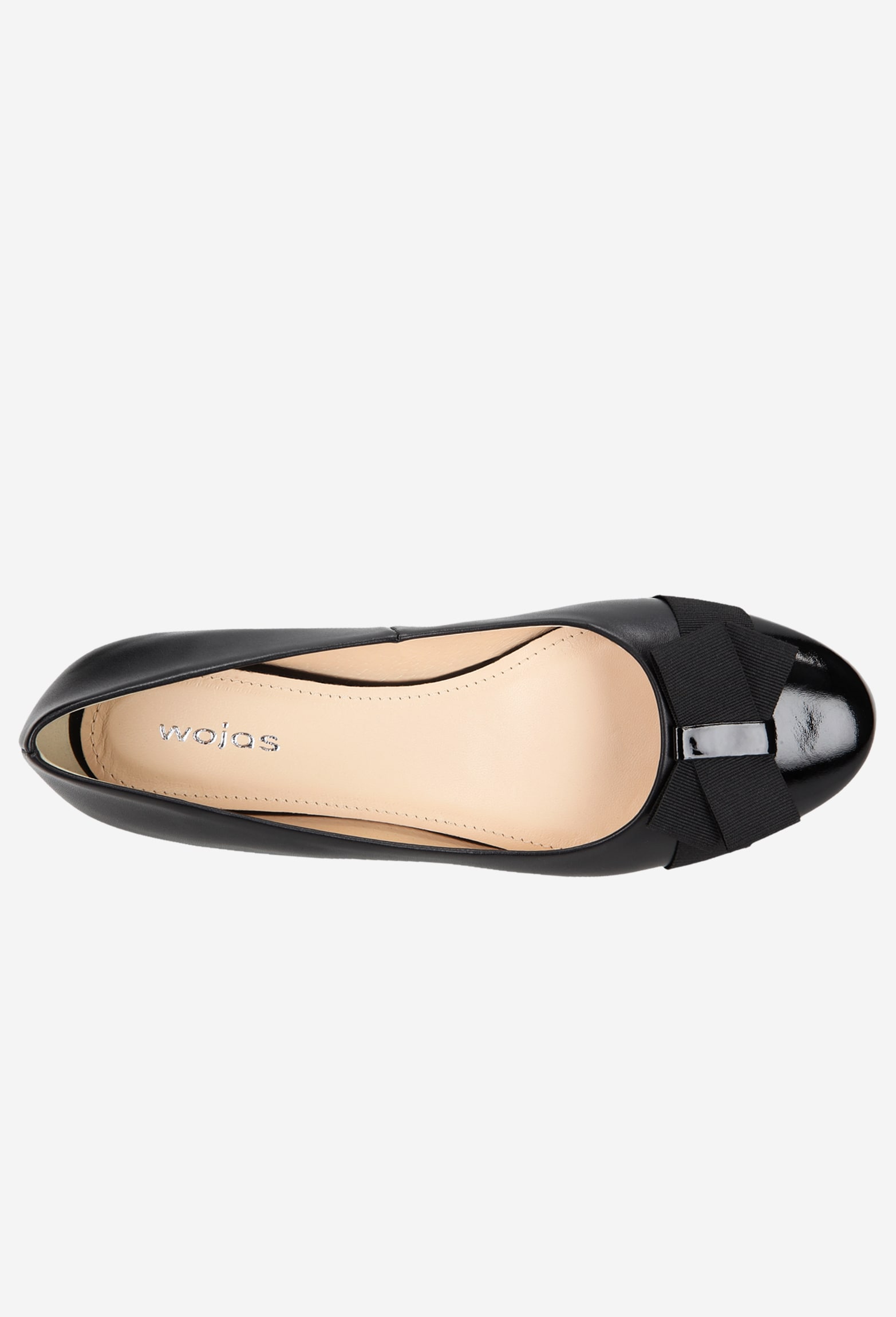 Czarne eleganckie baleriny damskie