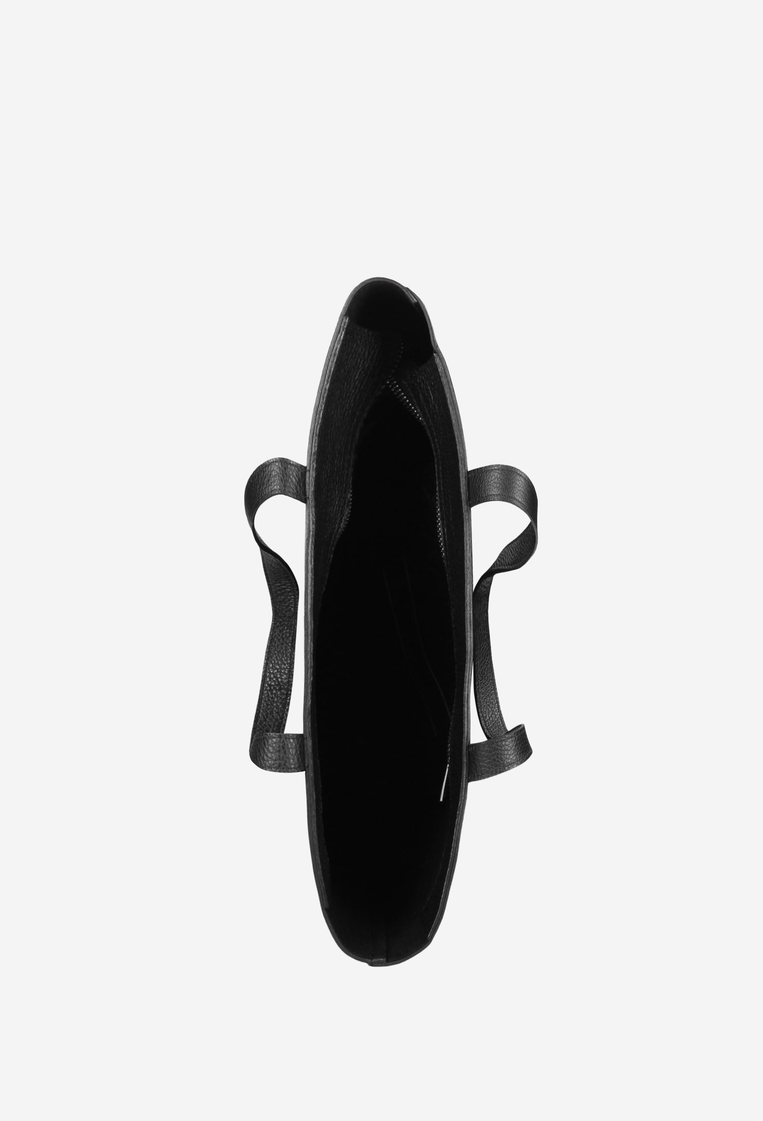 Pojemna skórzana shopperka damska w kolorze brązowym