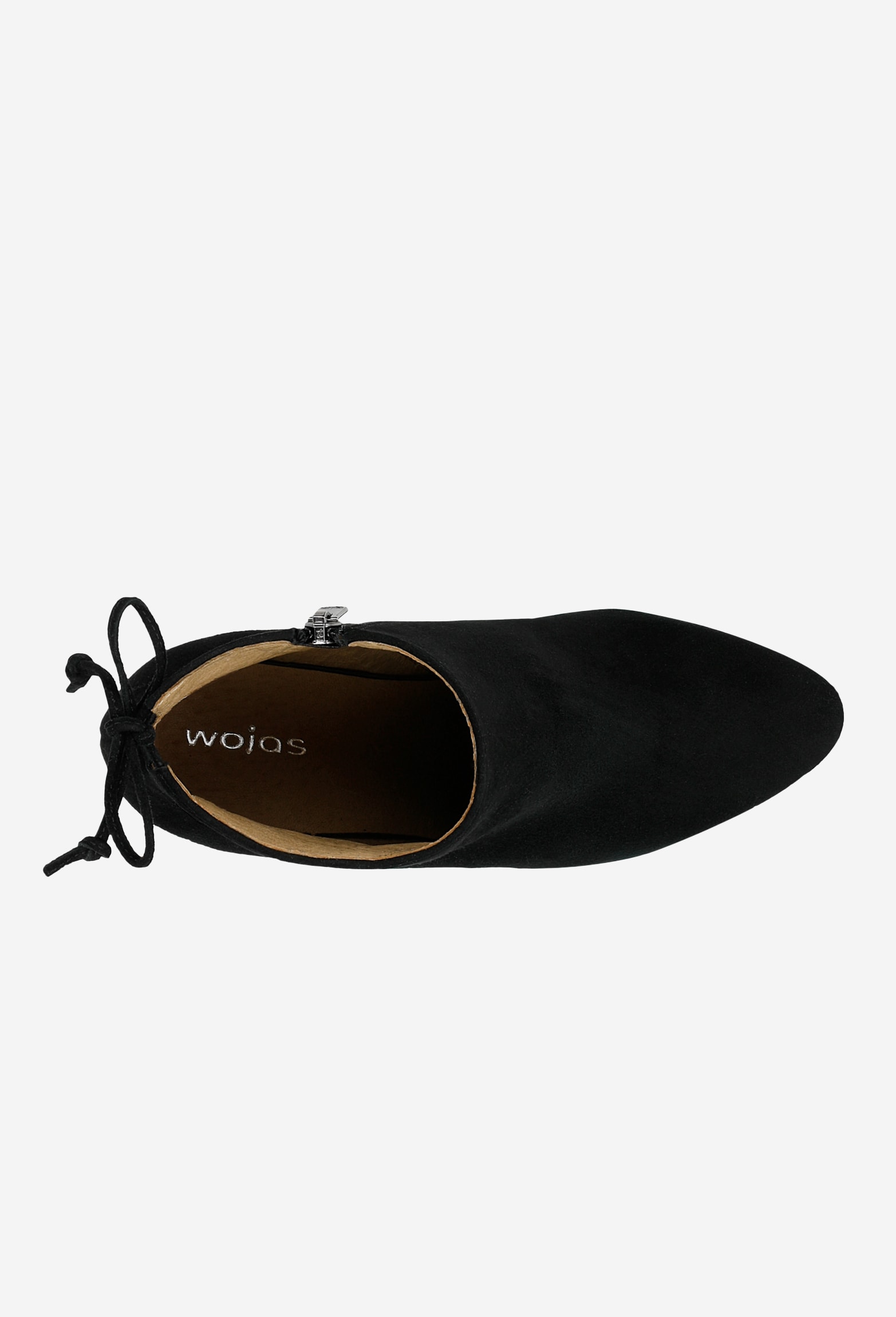 Czarne skórzane botki damskie na słupku z noskiem w szpic