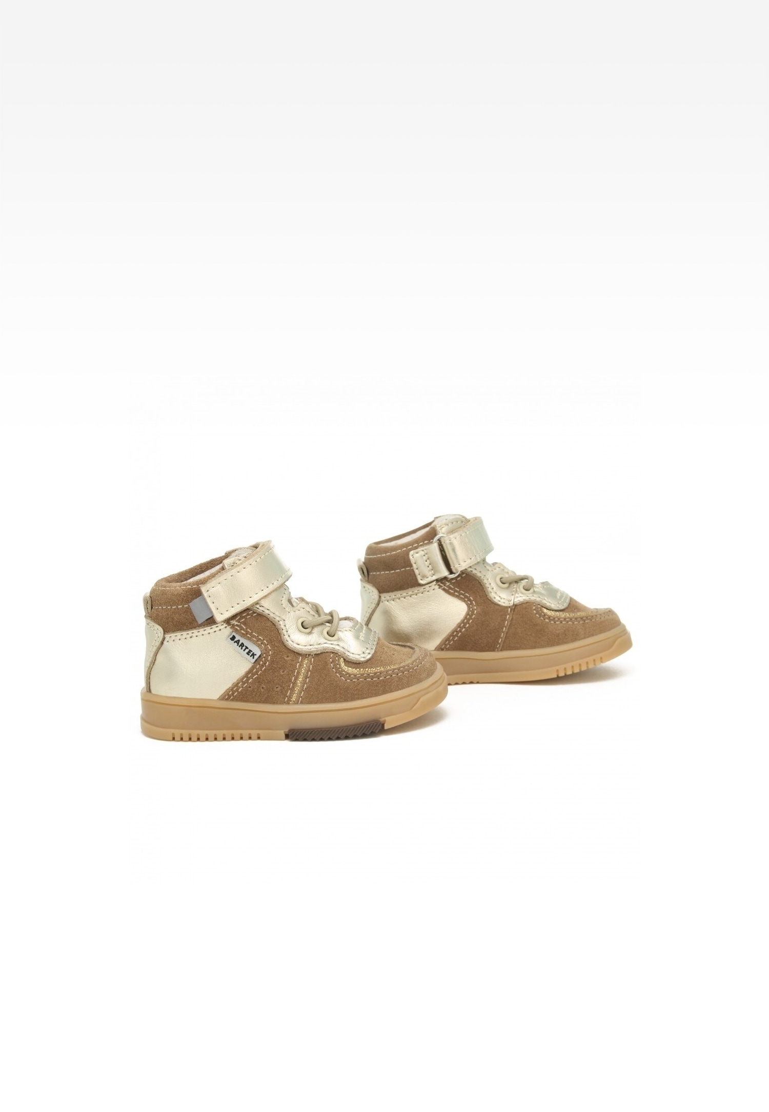 Trzewiki ocieplane BARTEK 11583008, dla dziewcząt, beżowo-złoty