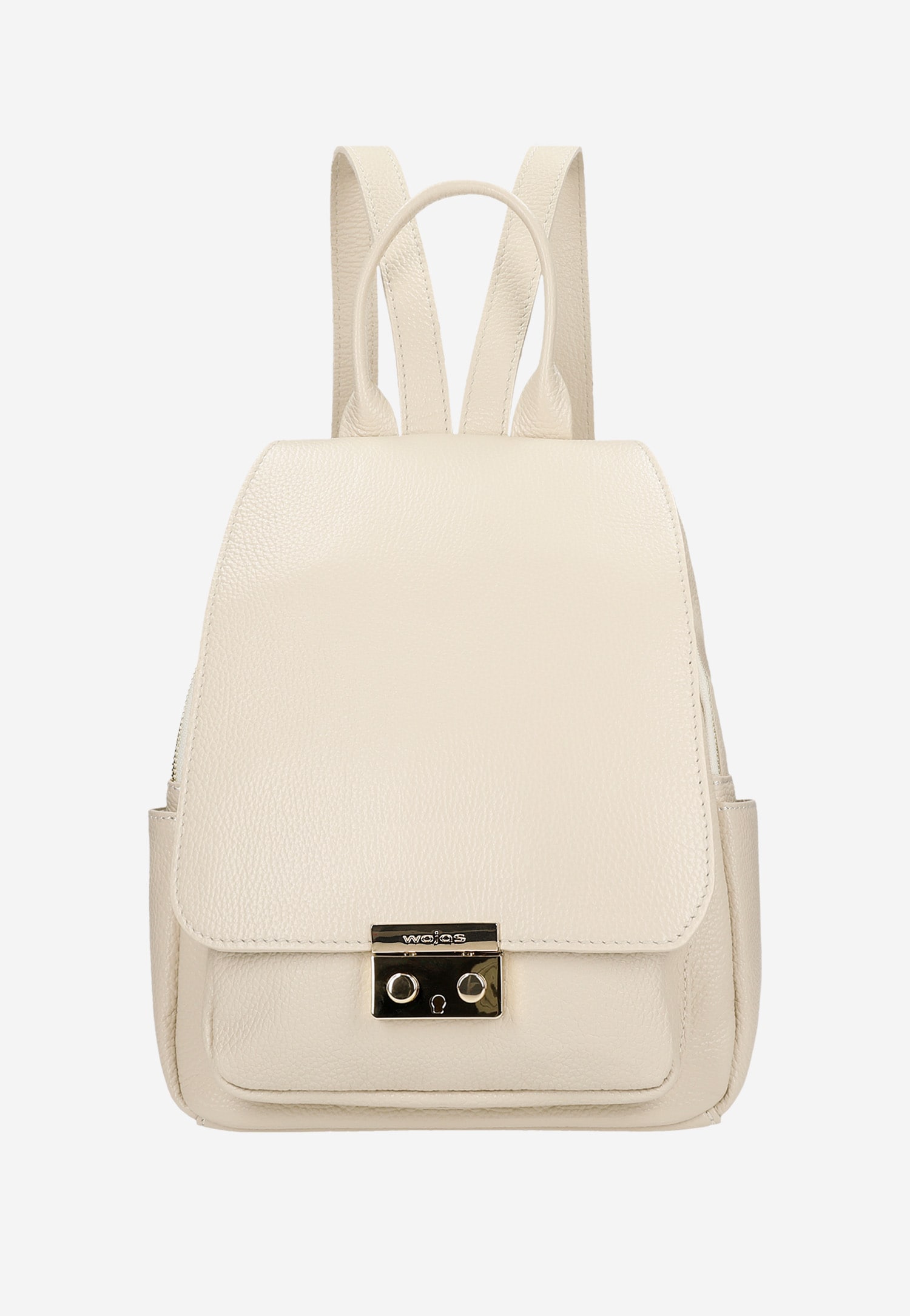 Czarny plecak damski z ciemnymi metalowymi elementami